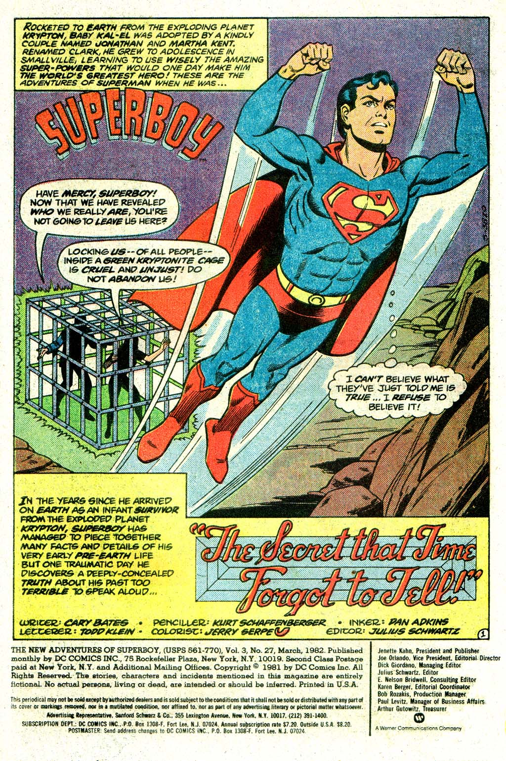 Read online The New Adventures of Superboy comic -  Issue #27 - 3