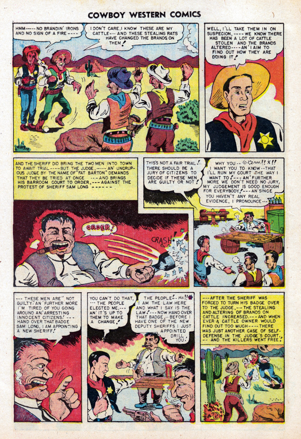 Read online Cowboy Western Comics (1948) comic -  Issue #21 - 8