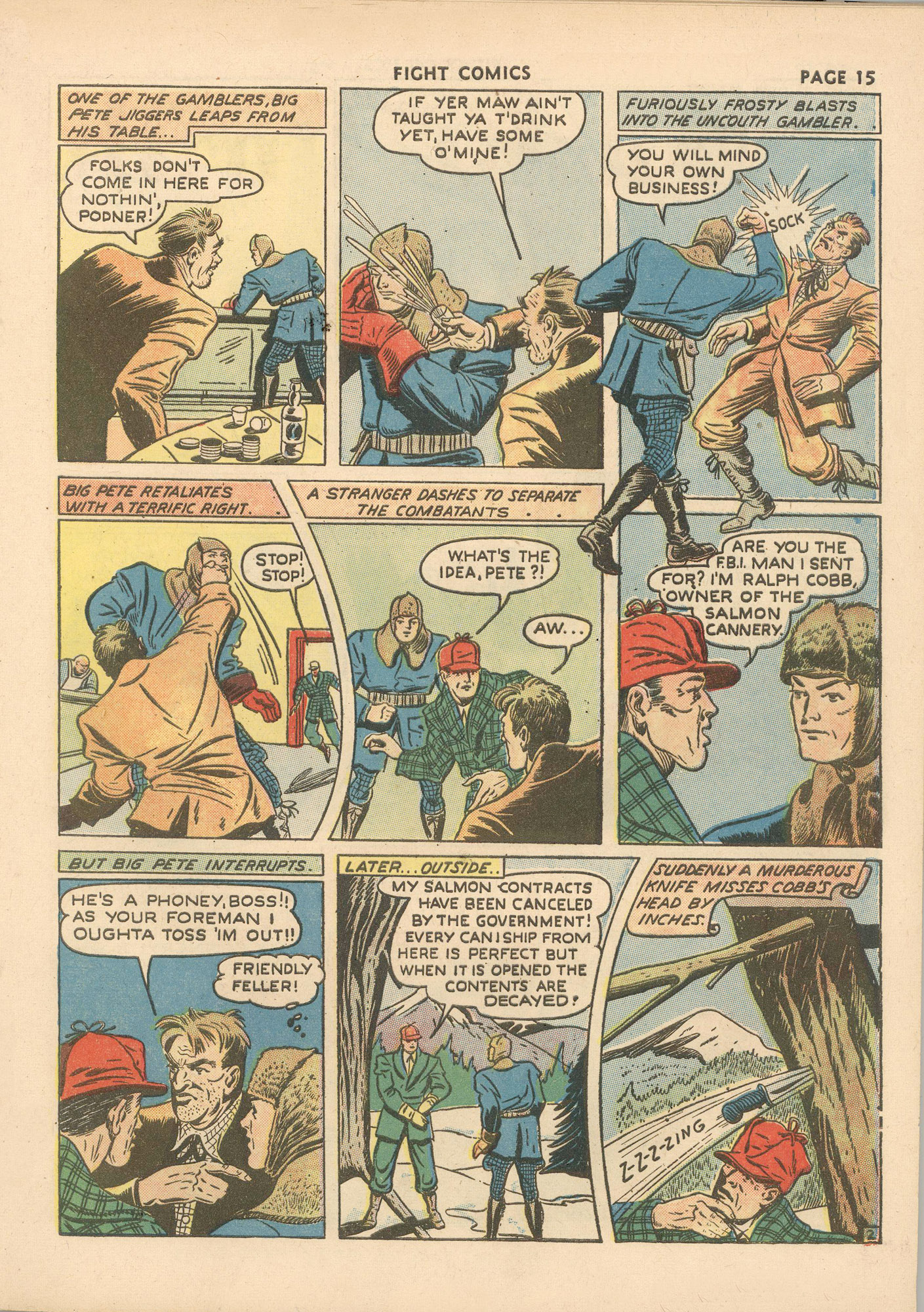 Read online Fight Comics comic -  Issue #16 - 18