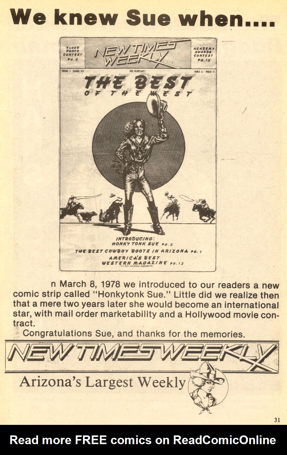 Read online Honkytonk Sue comic -  Issue #3 - 32