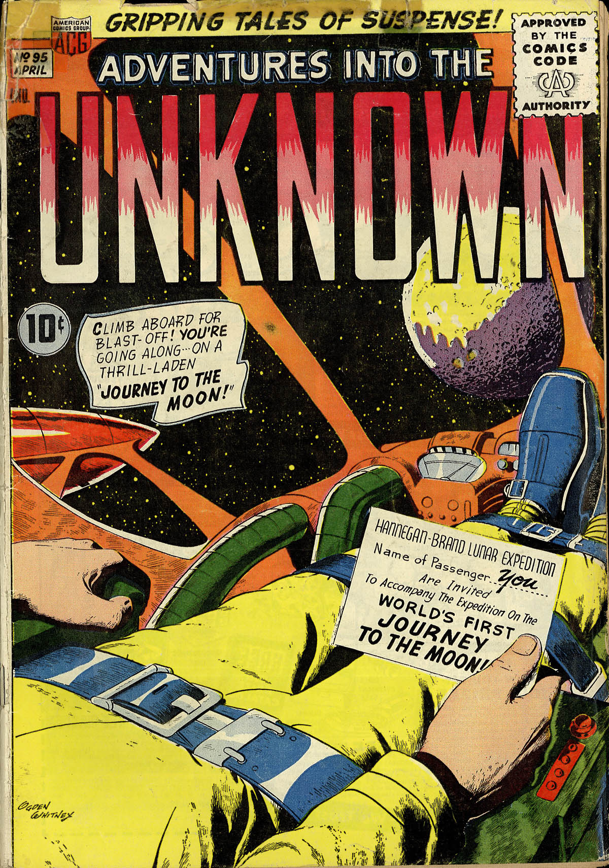 Read online Adventures Into The Unknown comic -  Issue #95 - 1