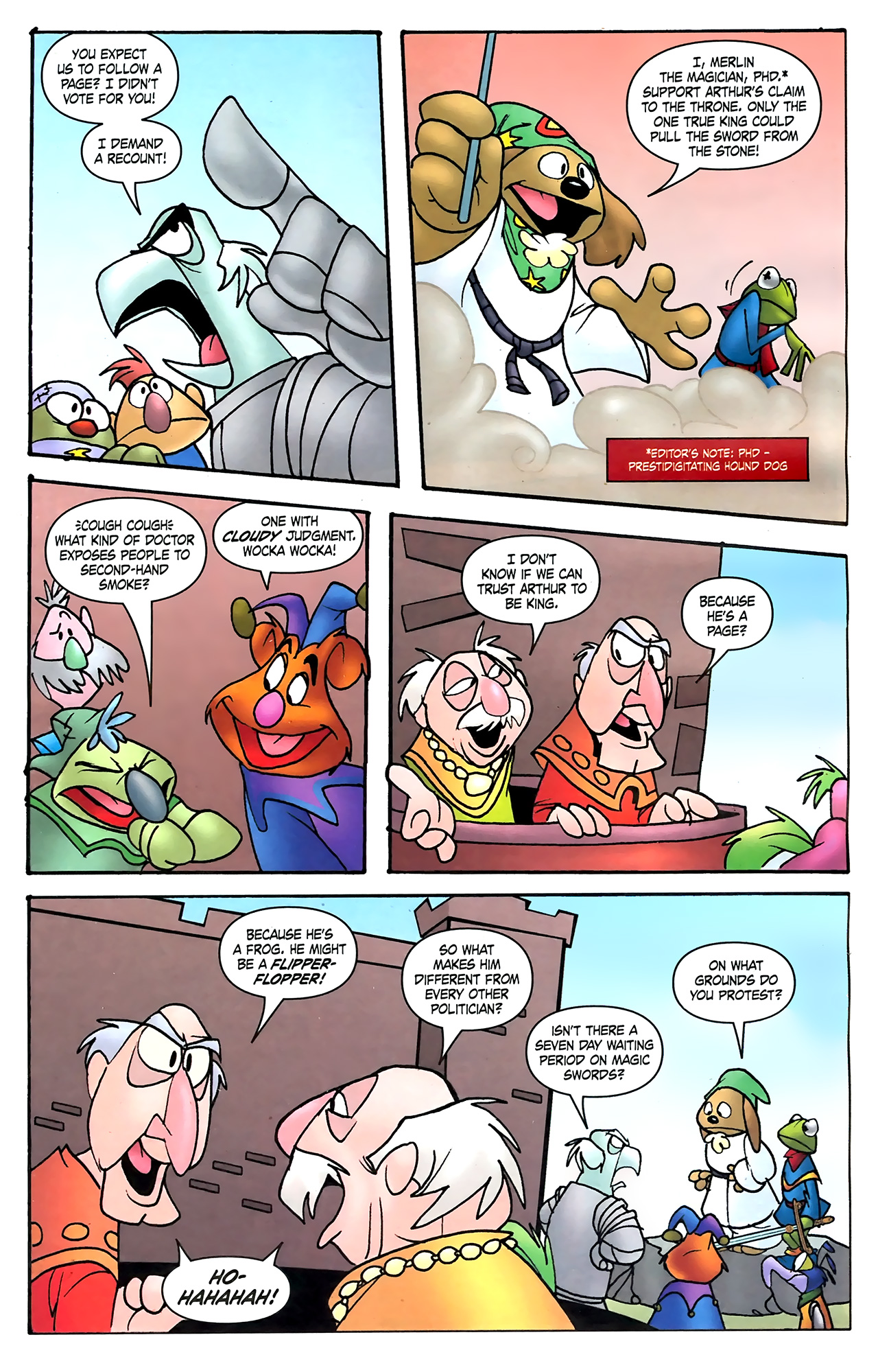 Read online Muppet King Arthur comic -  Issue #1 - 10
