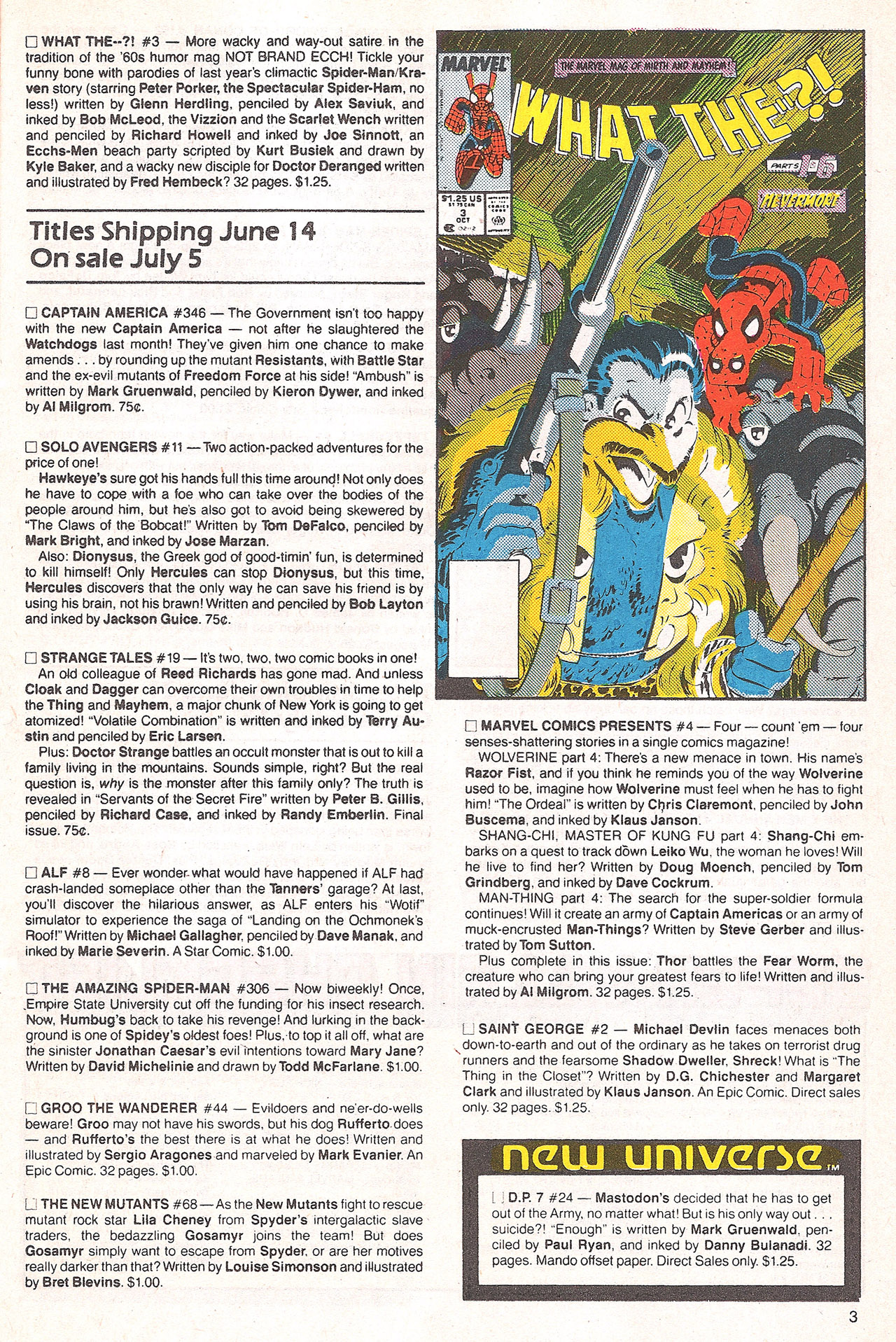 Read online Marvel Age comic -  Issue #66 - 5