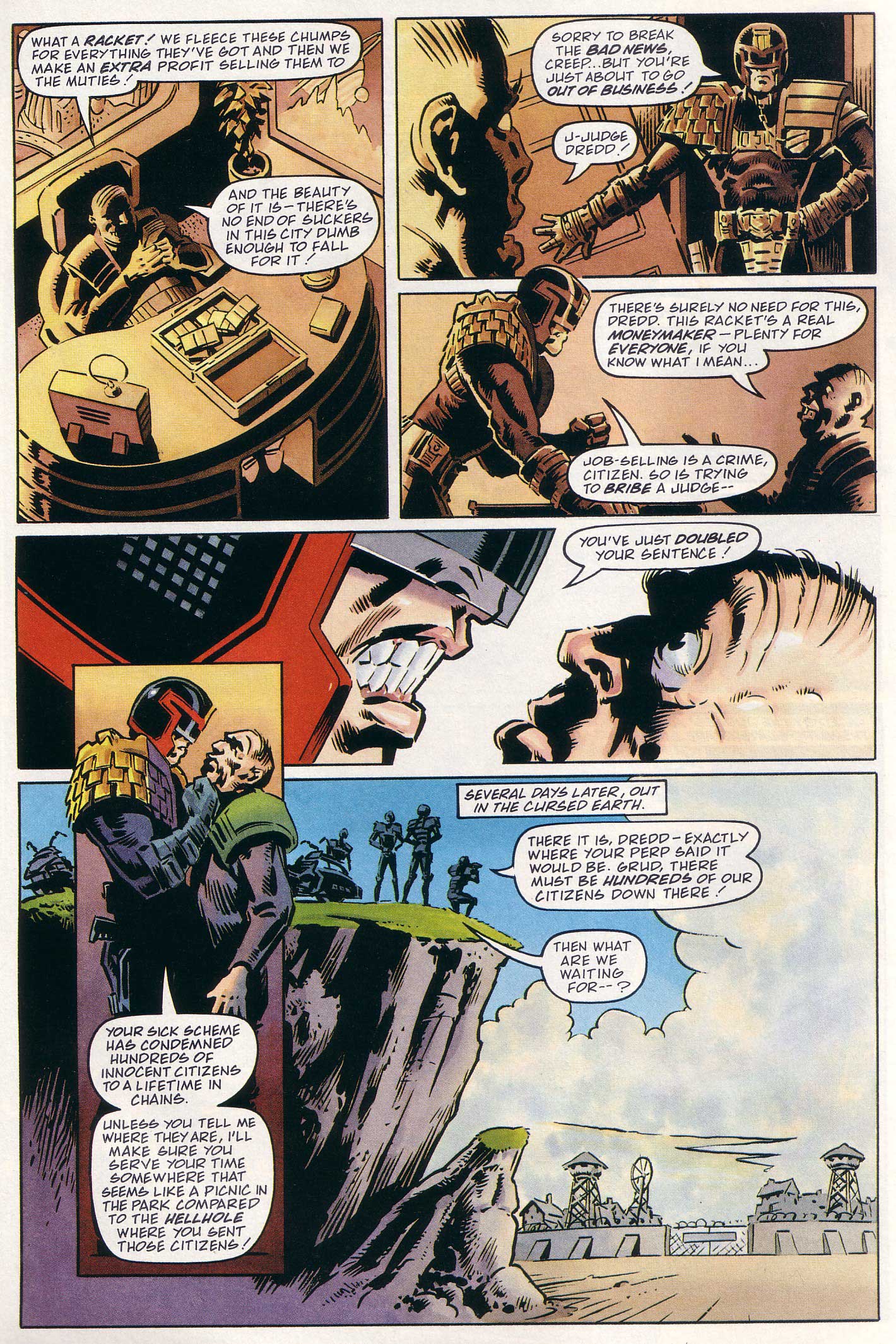 Read online Judge Dredd Lawman of the Future comic -  Issue #9 - 32