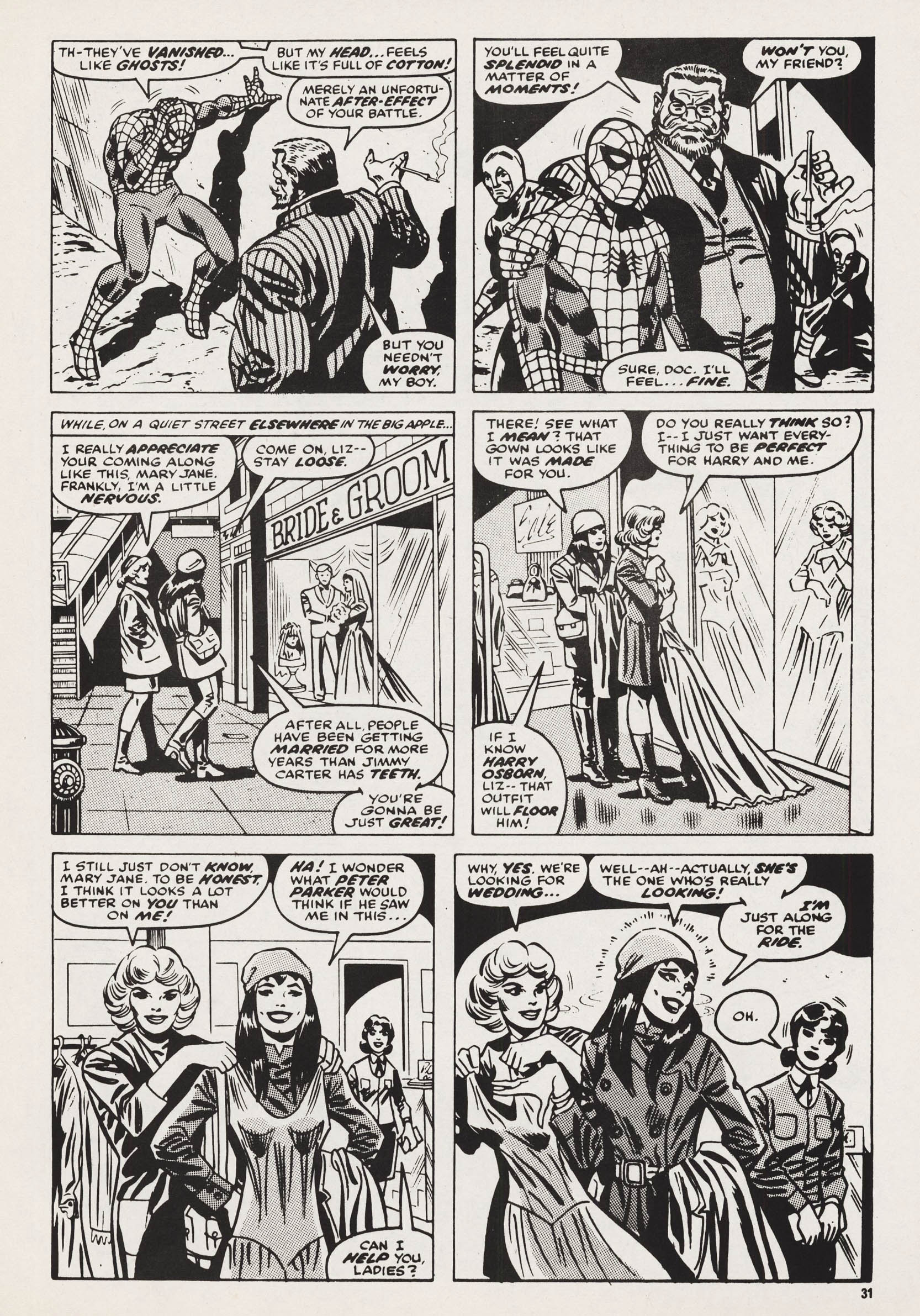 Read online Super Spider-Man and Captain Britain comic -  Issue #249 - 31