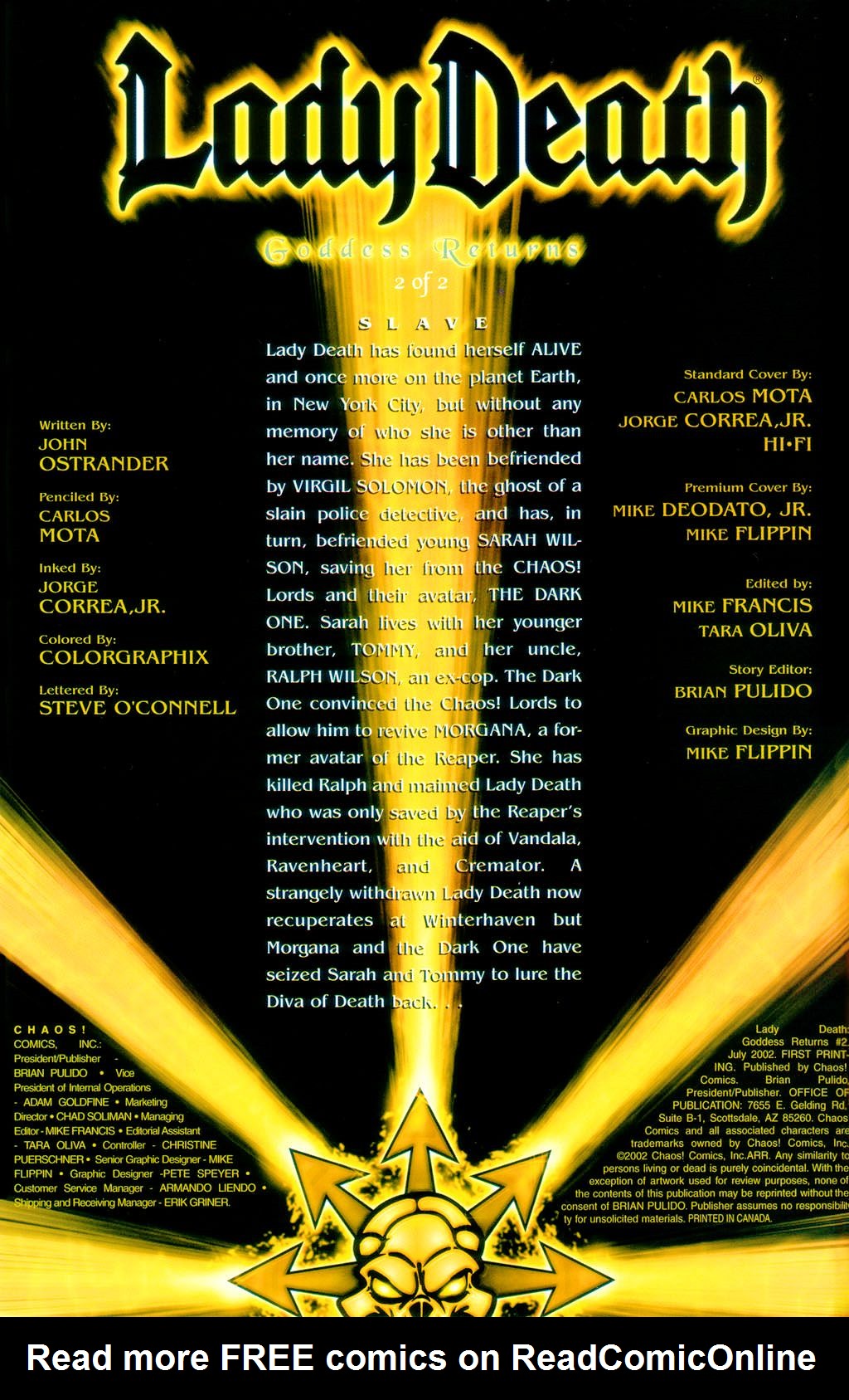 Read online Lady Death: Goddess Returns comic -  Issue #2 - 2