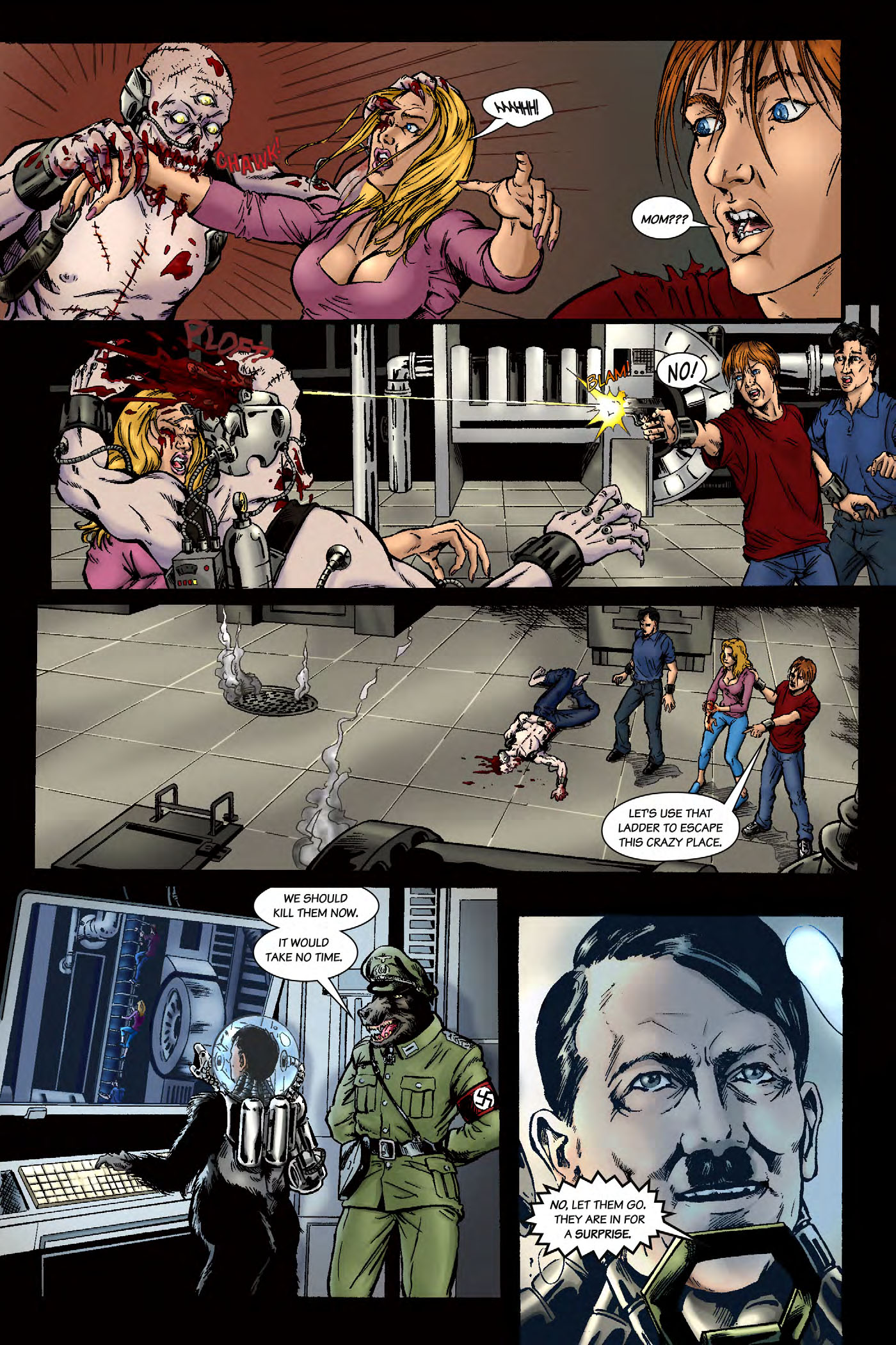 Read online Nazi Werewolves from Outer Space comic -  Issue #2 - 23