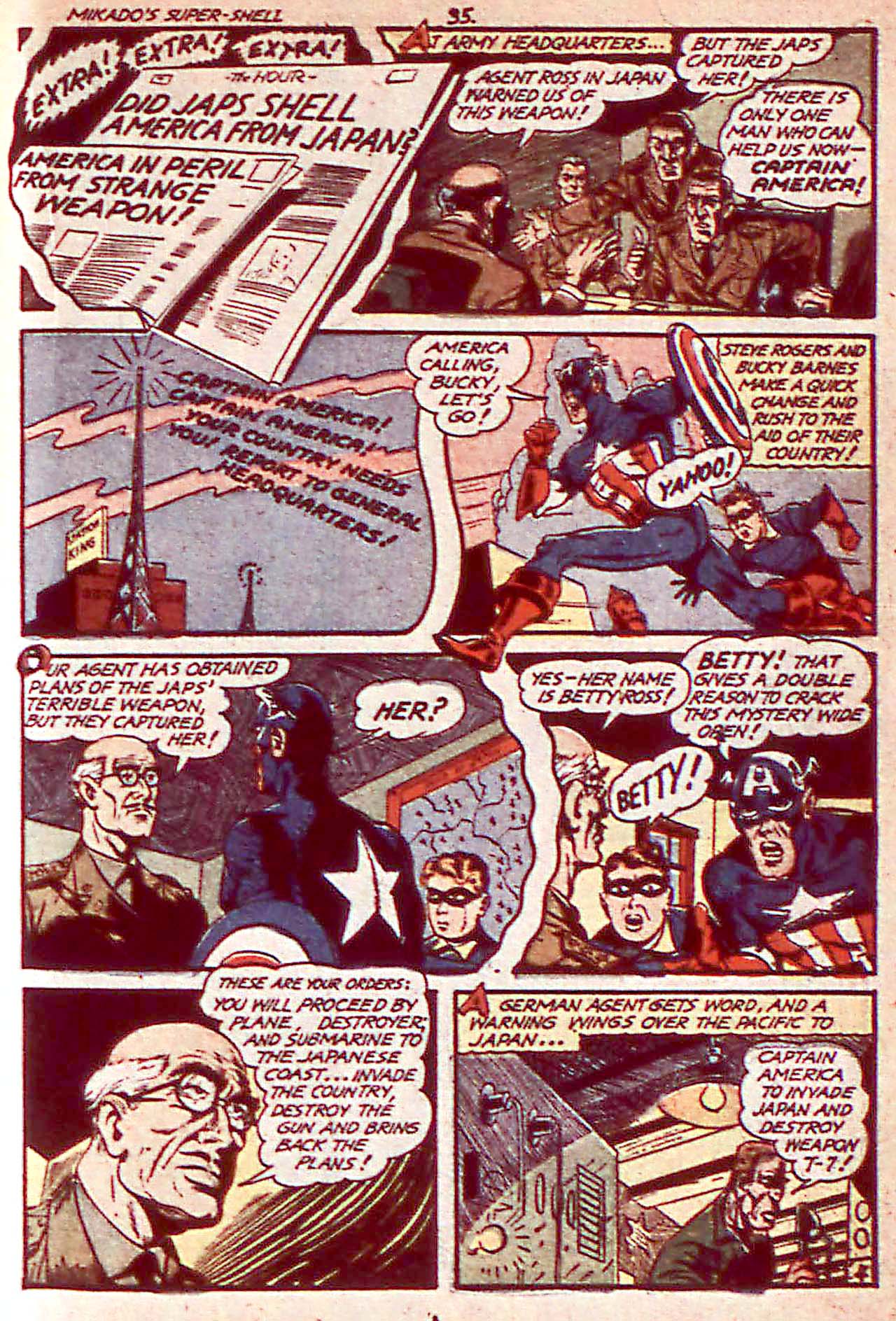 Read online Captain America Comics comic -  Issue #18 - 36