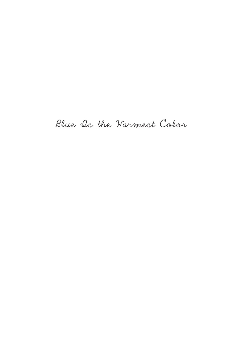 Read online Blue is the Warmest Color comic -  Issue # TPB - 2