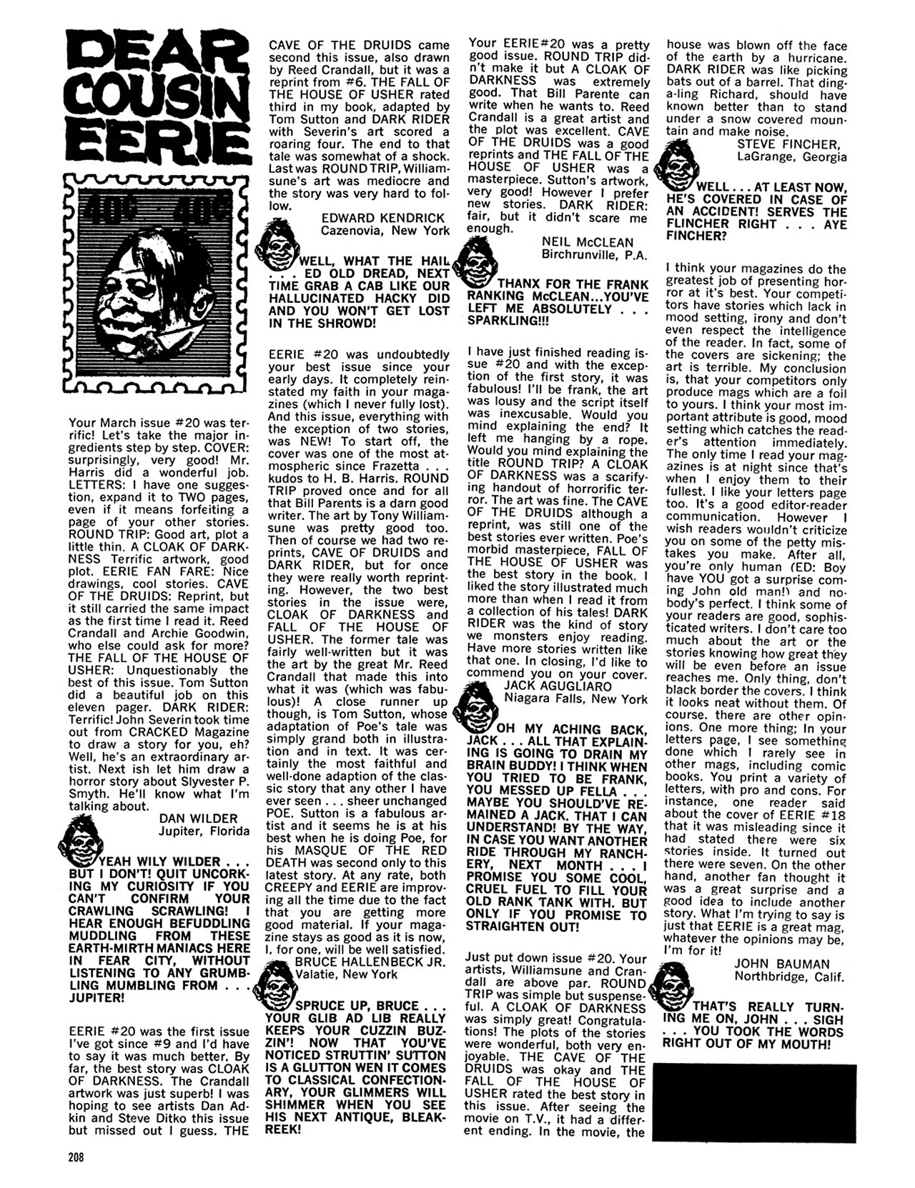 Read online Eerie Archives comic -  Issue # TPB 4 - 208