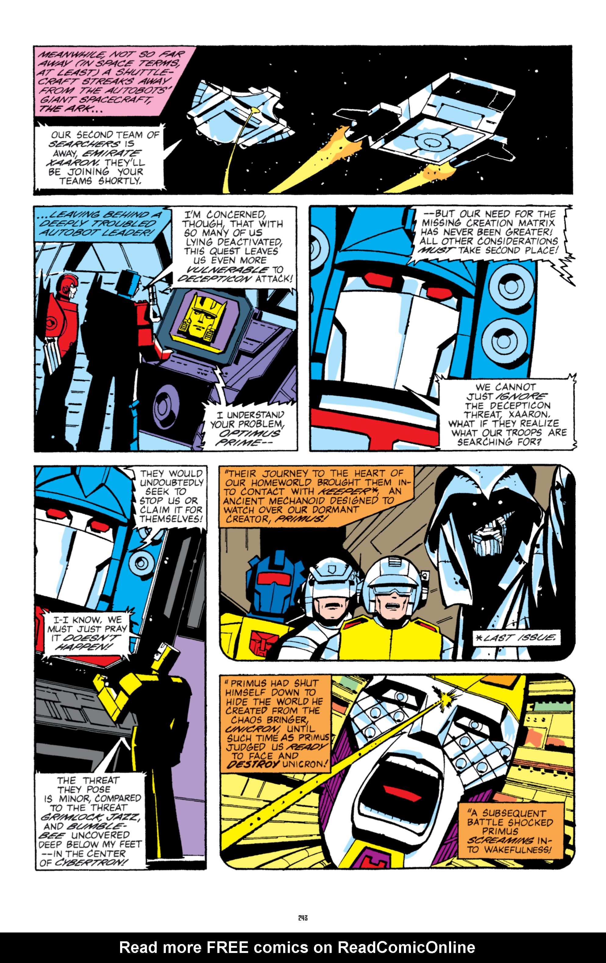 Read online The Transformers Classics comic -  Issue # TPB 5 - 244