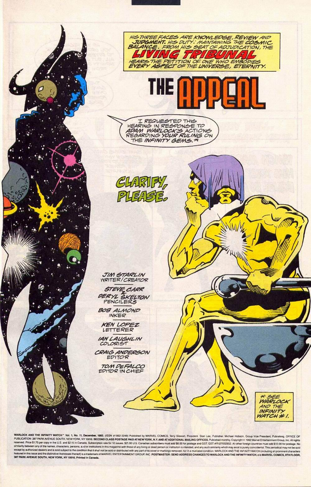 Read online Warlock and the Infinity Watch comic -  Issue #11 - 2