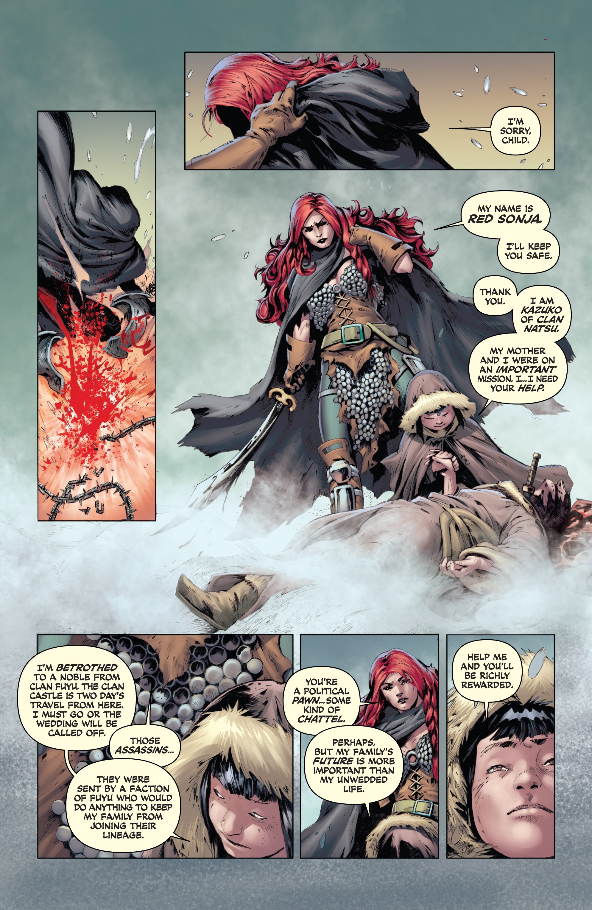 Read online Red Sonja and Cub comic -  Issue # Full - 9
