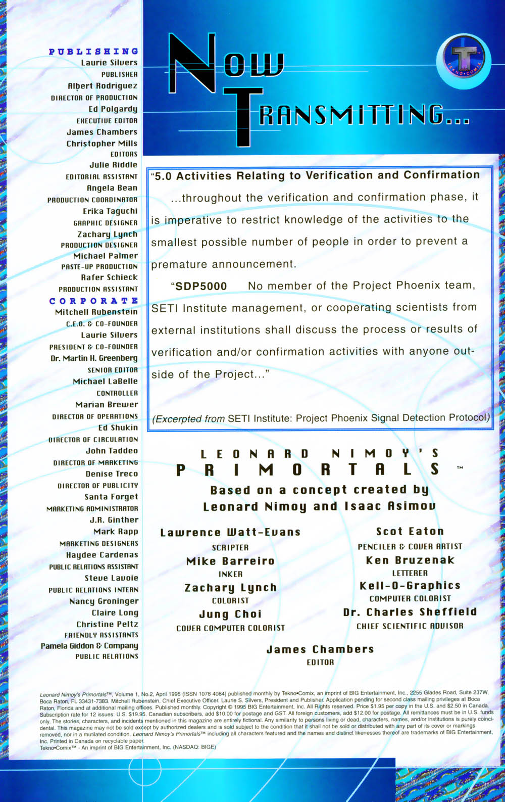 Read online Leonard Nimoy's Primortals (1995) comic -  Issue #2 - 2