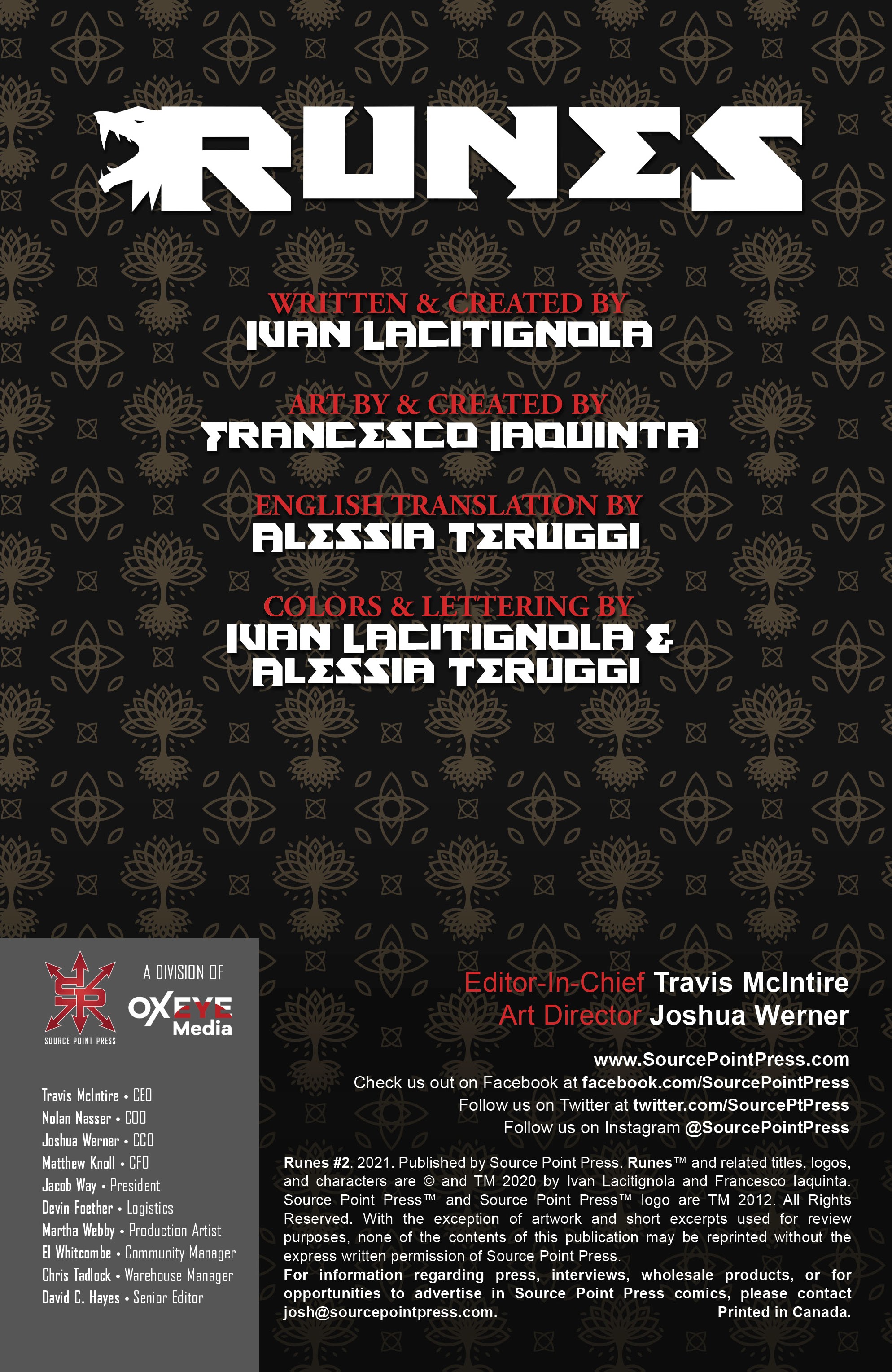 Read online Runes comic -  Issue #2 - 2