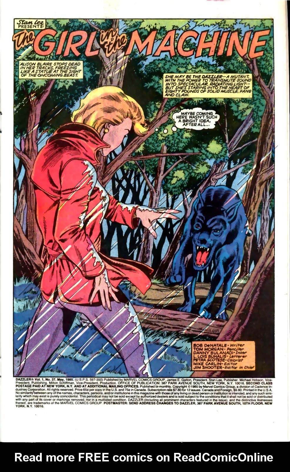 Read online Dazzler (1981) comic -  Issue #37 - 2