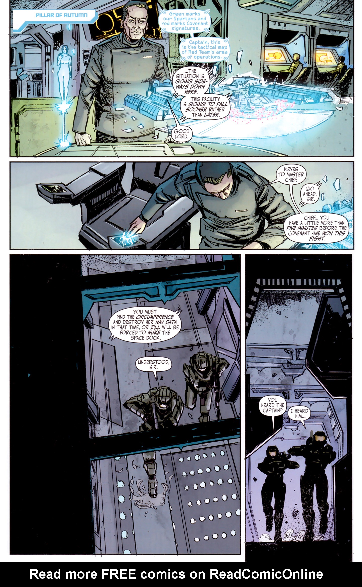 Read online Halo: Fall Of Reach - Invasion comic -  Issue #3 - 29
