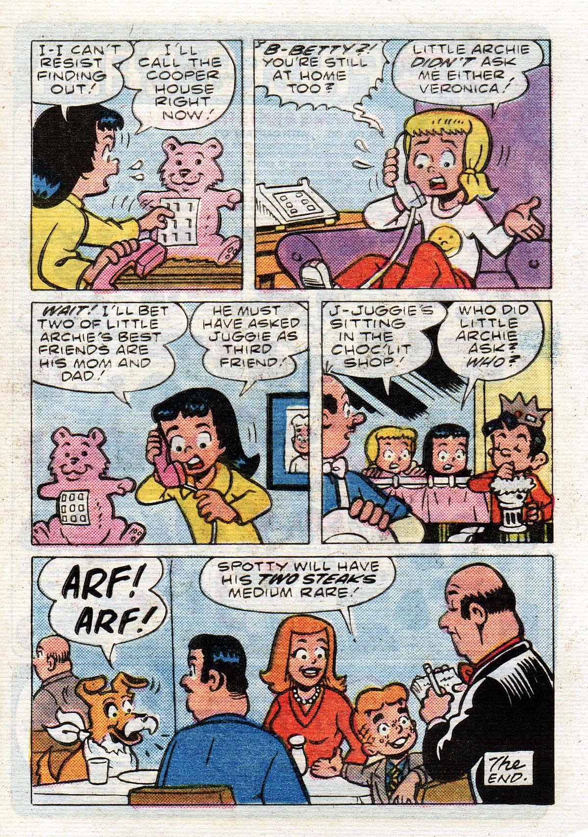 Read online Little Archie Comics Digest Magazine comic -  Issue #33 - 128