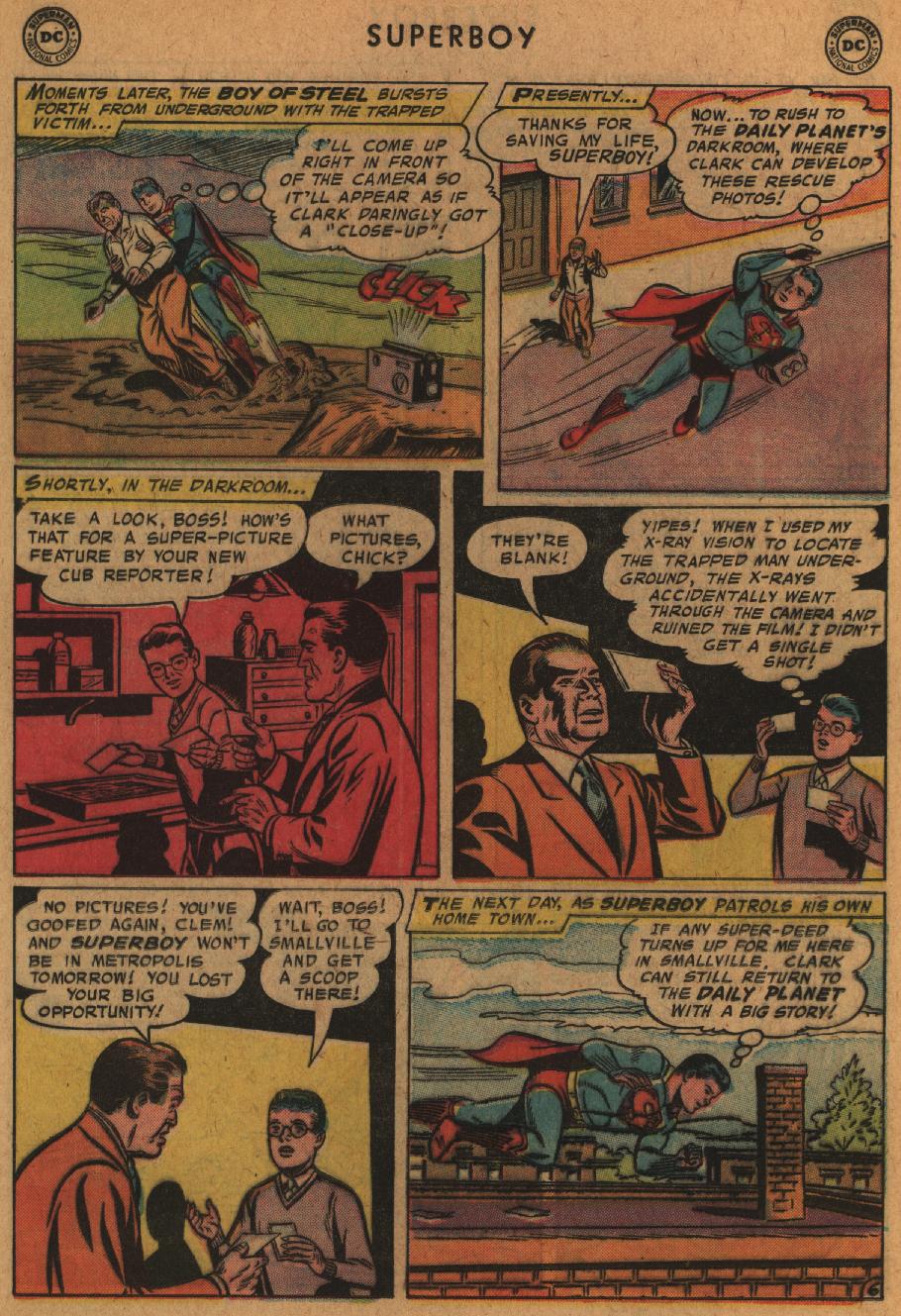 Read online Superboy (1949) comic -  Issue #63 - 16