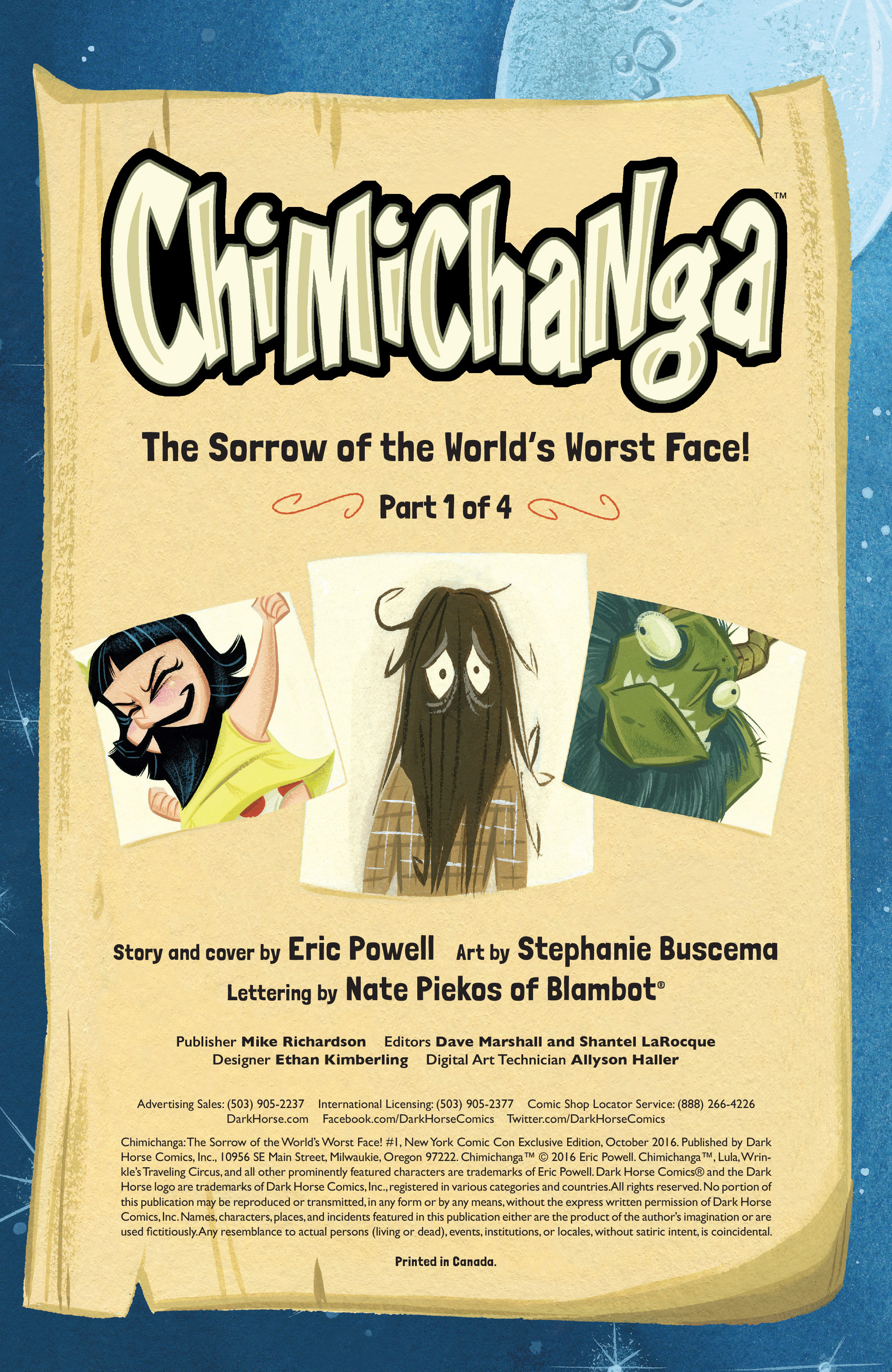 Read online Chimichanga: Sorrow of the World's Worst Face comic -  Issue #1 - 4