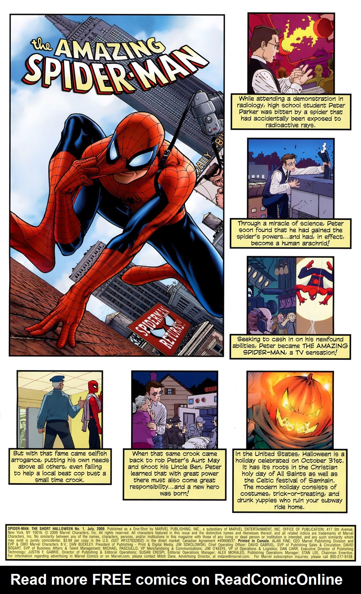 Read online Spider-Man: The Short Halloween comic -  Issue # Full - 2