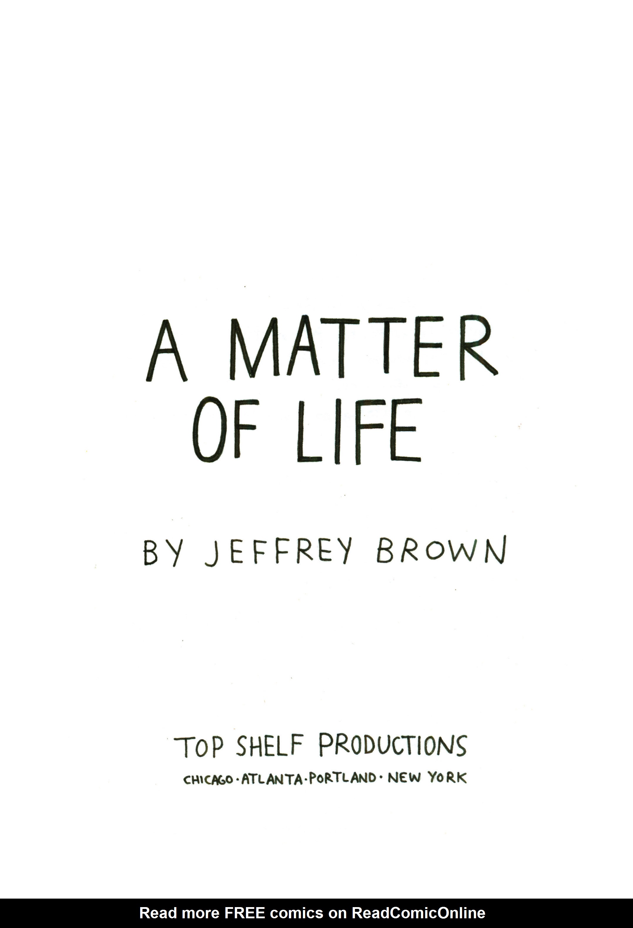Read online A Matter of Life comic -  Issue # TPB - 2