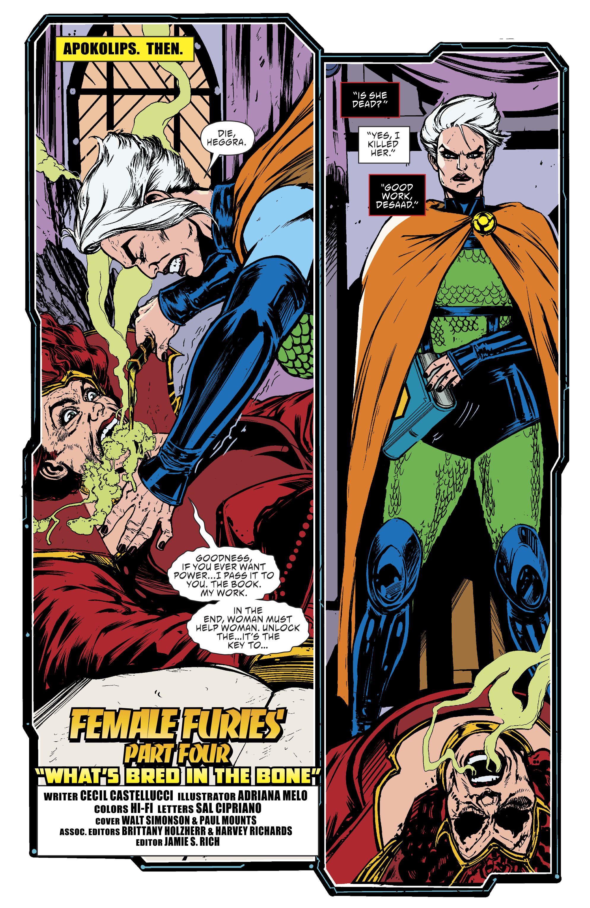 Read online Female Furies comic -  Issue #4 - 4