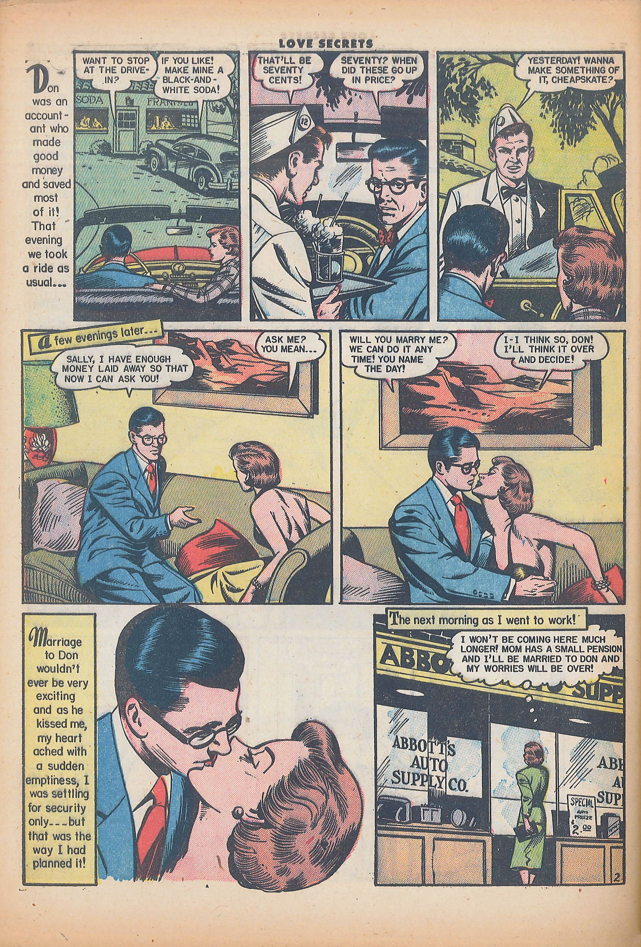 Read online Love Secrets (1953) comic -  Issue #42 - 28