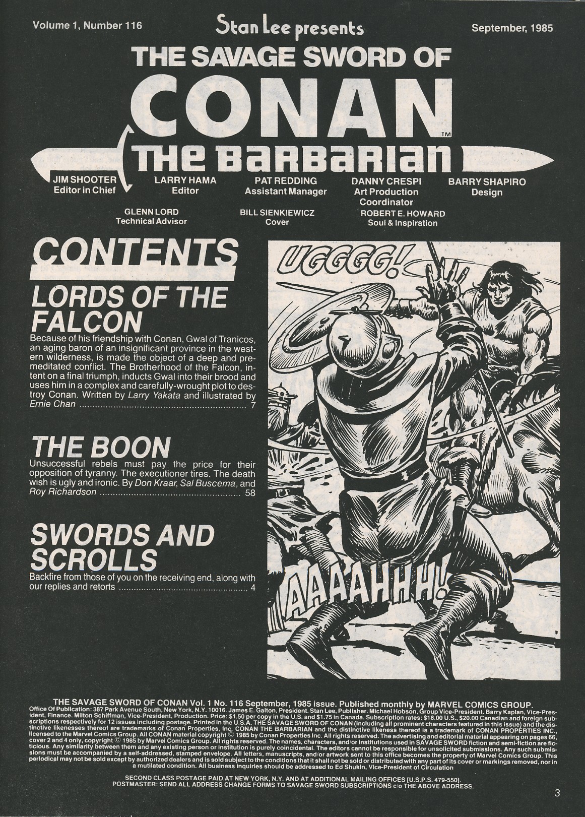 Read online The Savage Sword Of Conan comic -  Issue #116 - 3