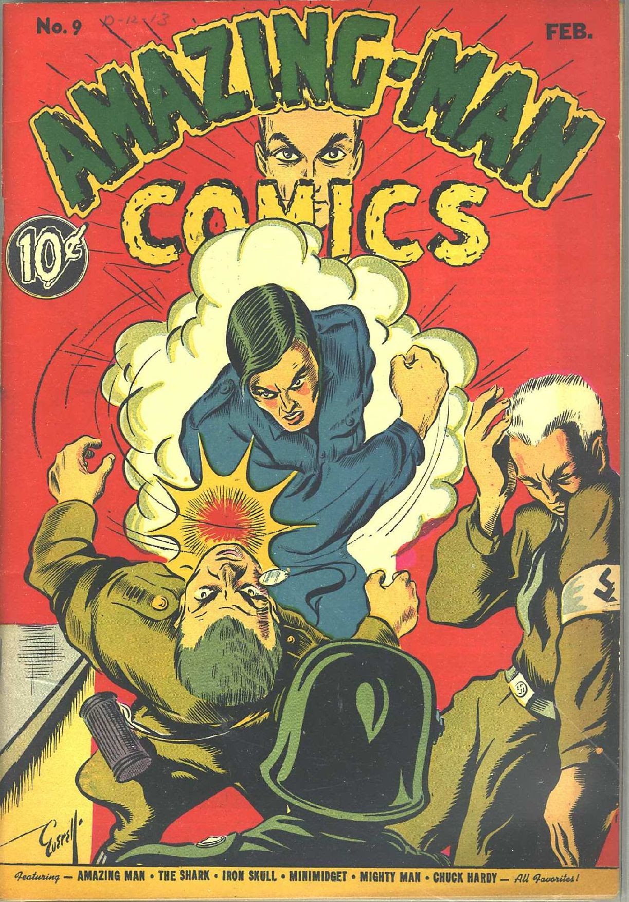 Read online Amazing Man Comics comic -  Issue #9 - 1