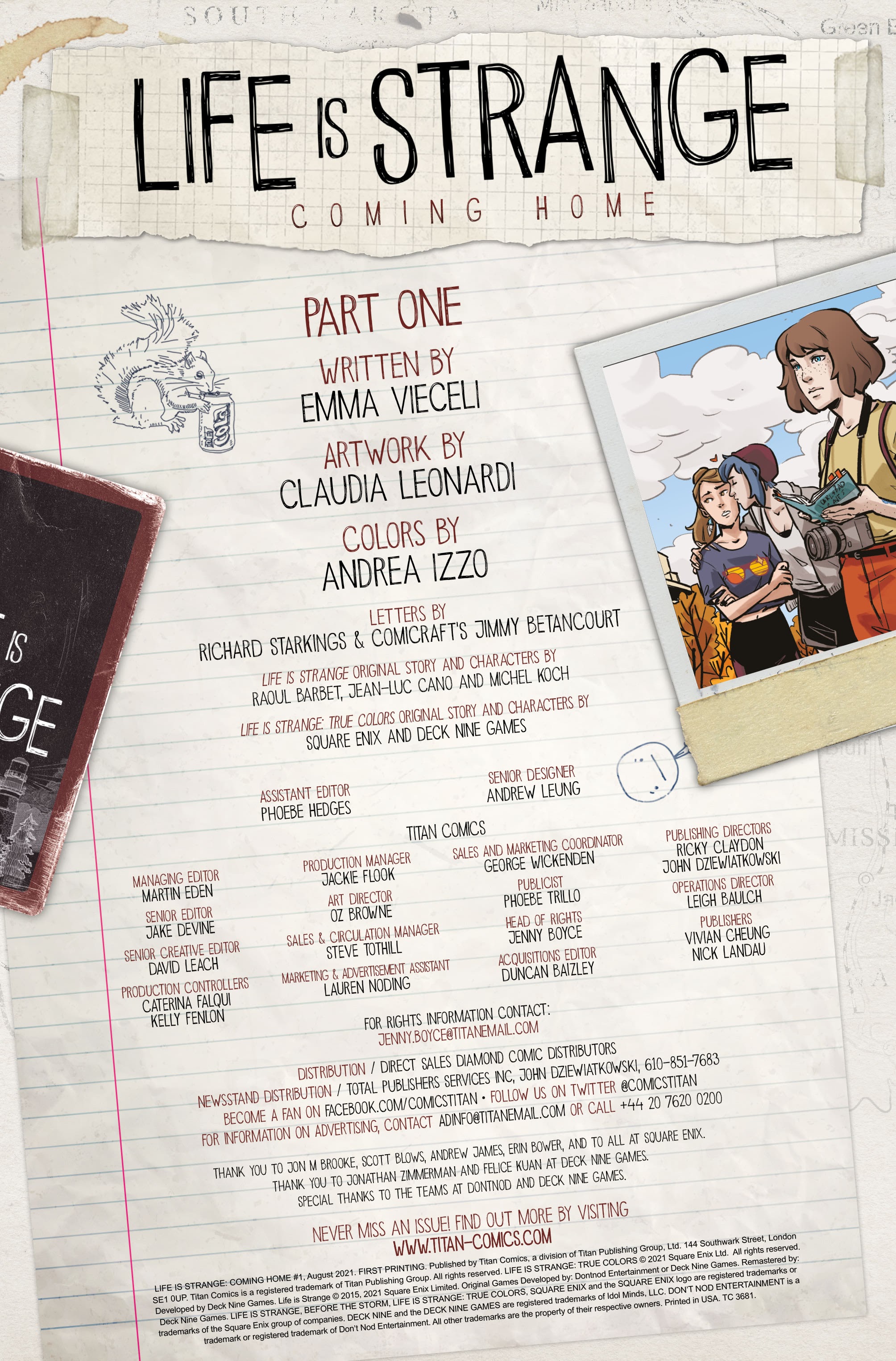 Read online Life is Strange: Coming Home comic -  Issue #1 - 6