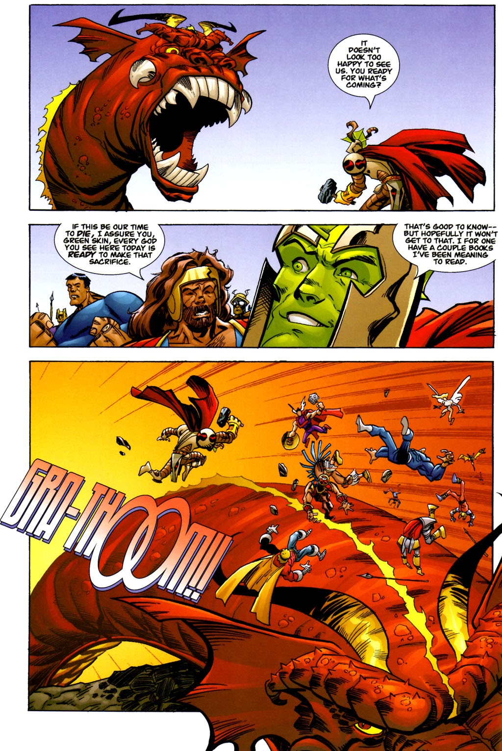 Read online Savage Dragon: God War comic -  Issue #4 - 5
