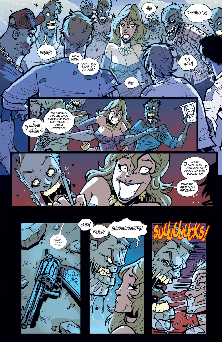 Read online Fanboys vs. Zombies comic -  Issue #7 - 16
