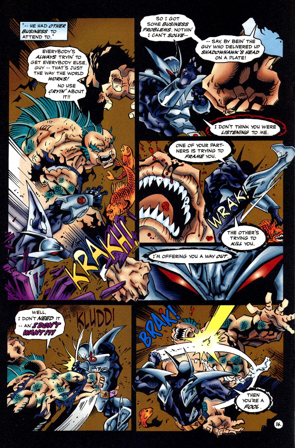 Read online The New Shadowhawk comic -  Issue #4 - 17