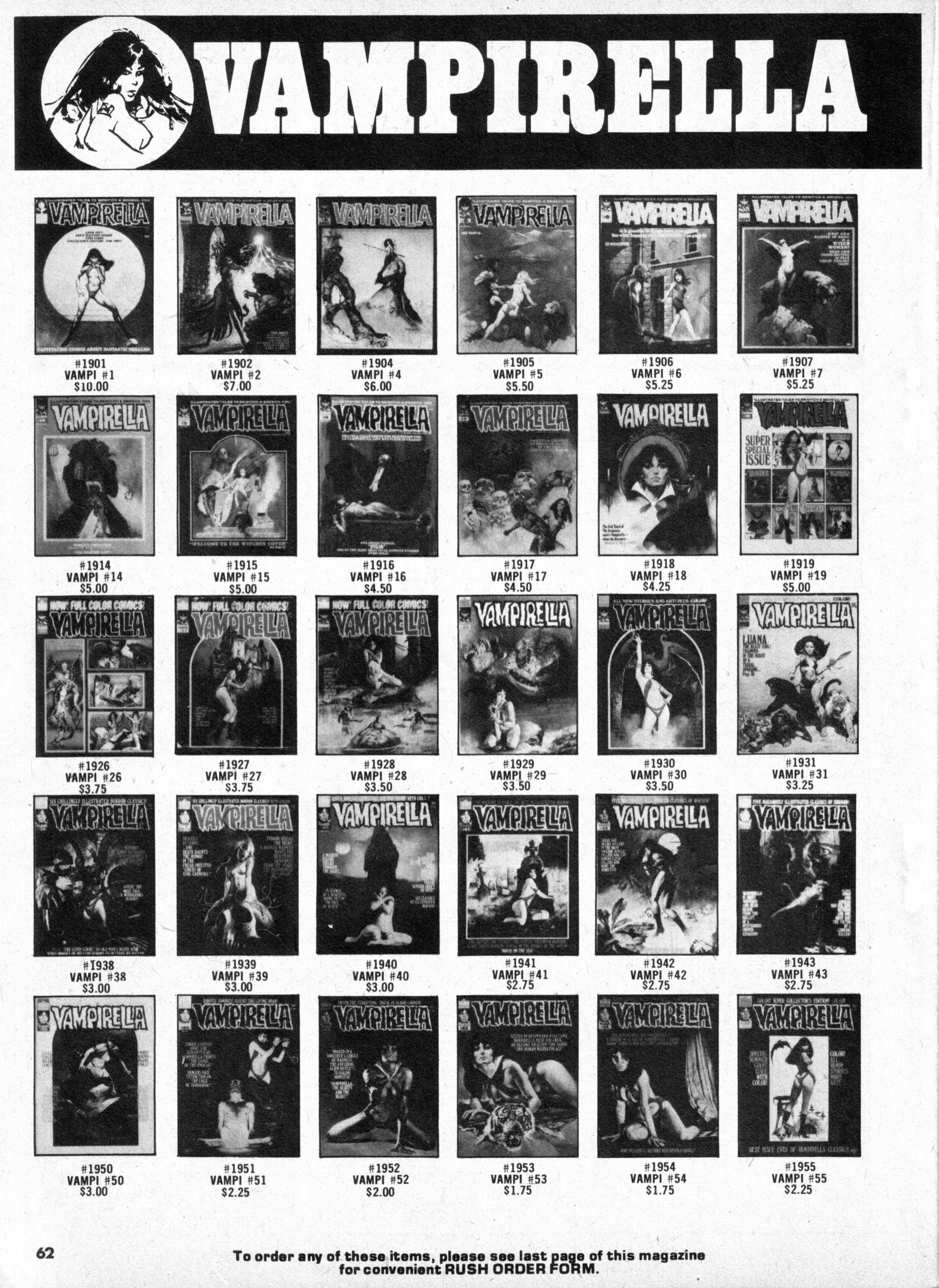 Read online Vampirella (1969) comic -  Issue #61 - 62