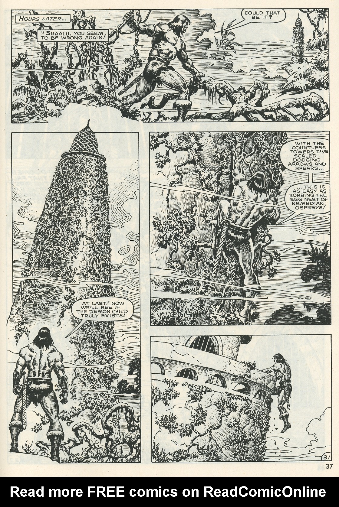 Read online The Savage Sword Of Conan comic -  Issue #123 - 37