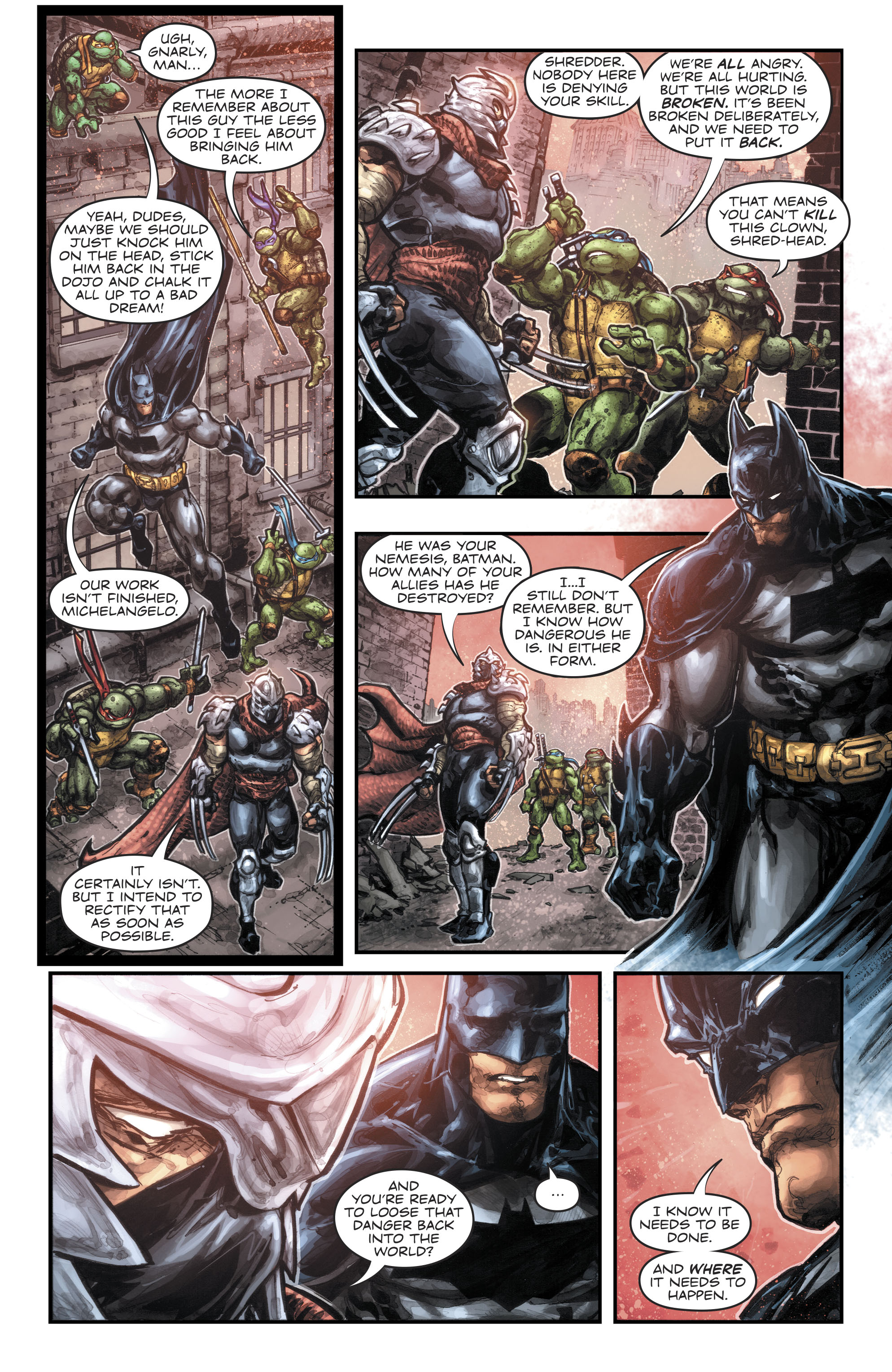 Read online Batman/Teenage Mutant Ninja Turtles III comic -  Issue #4 - 7