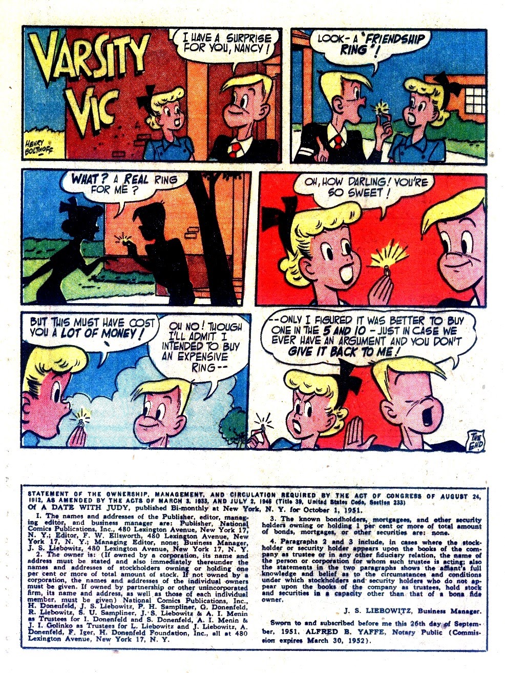 Read online A Date with Judy comic -  Issue #27 - 26