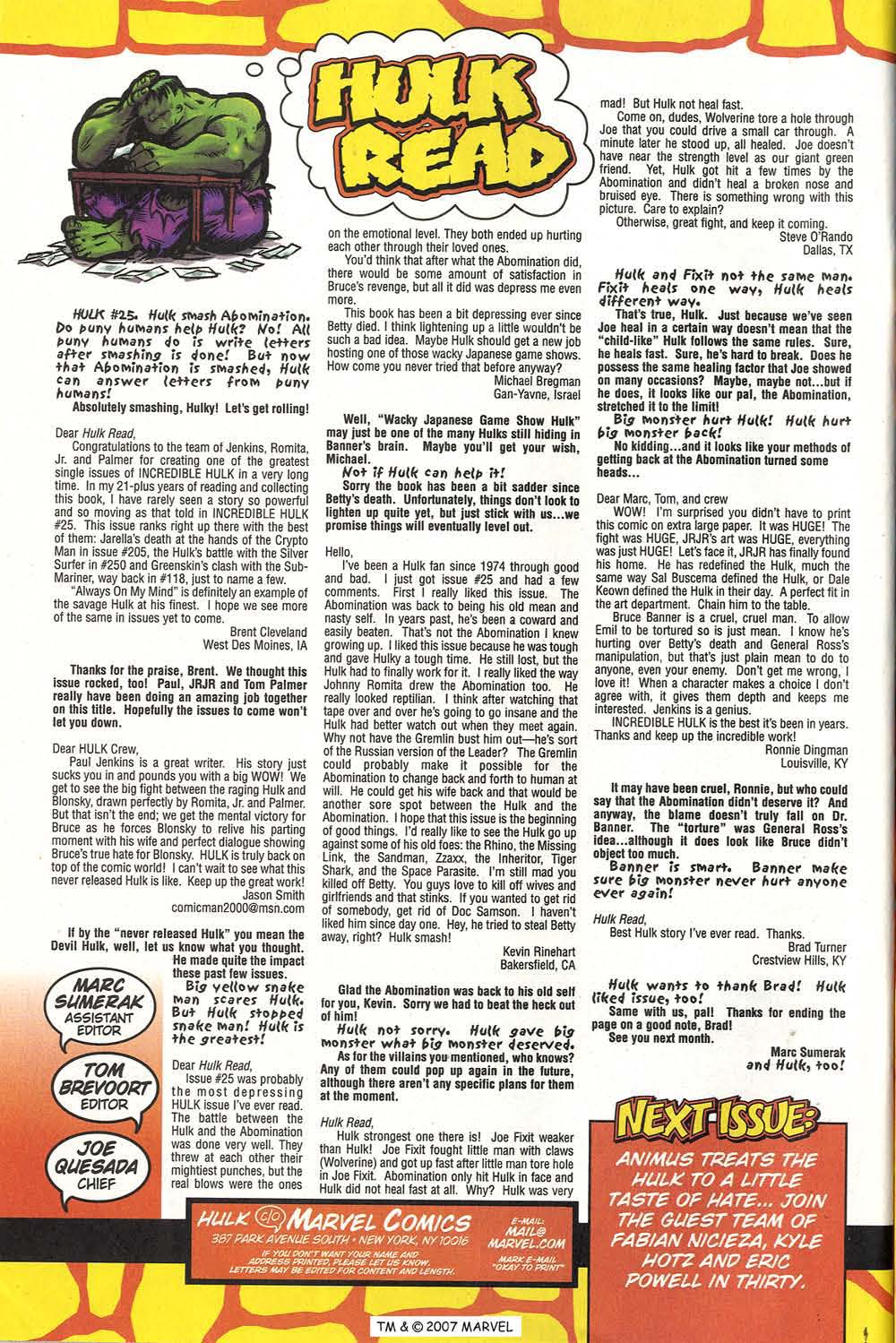 Read online The Incredible Hulk (2000) comic -  Issue #28 - 34