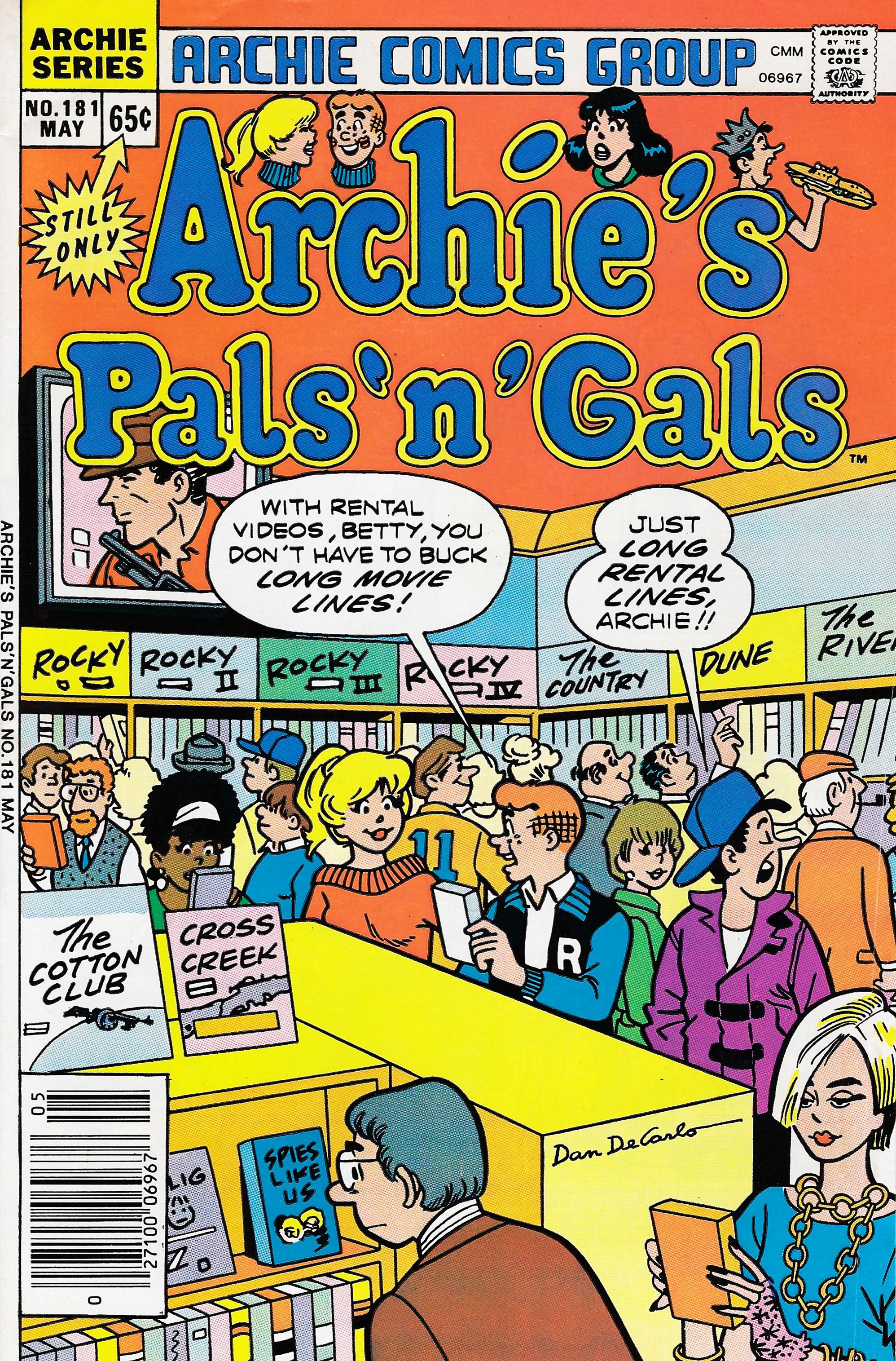 Read online Archie's Pals 'N' Gals (1952) comic -  Issue #181 - 1