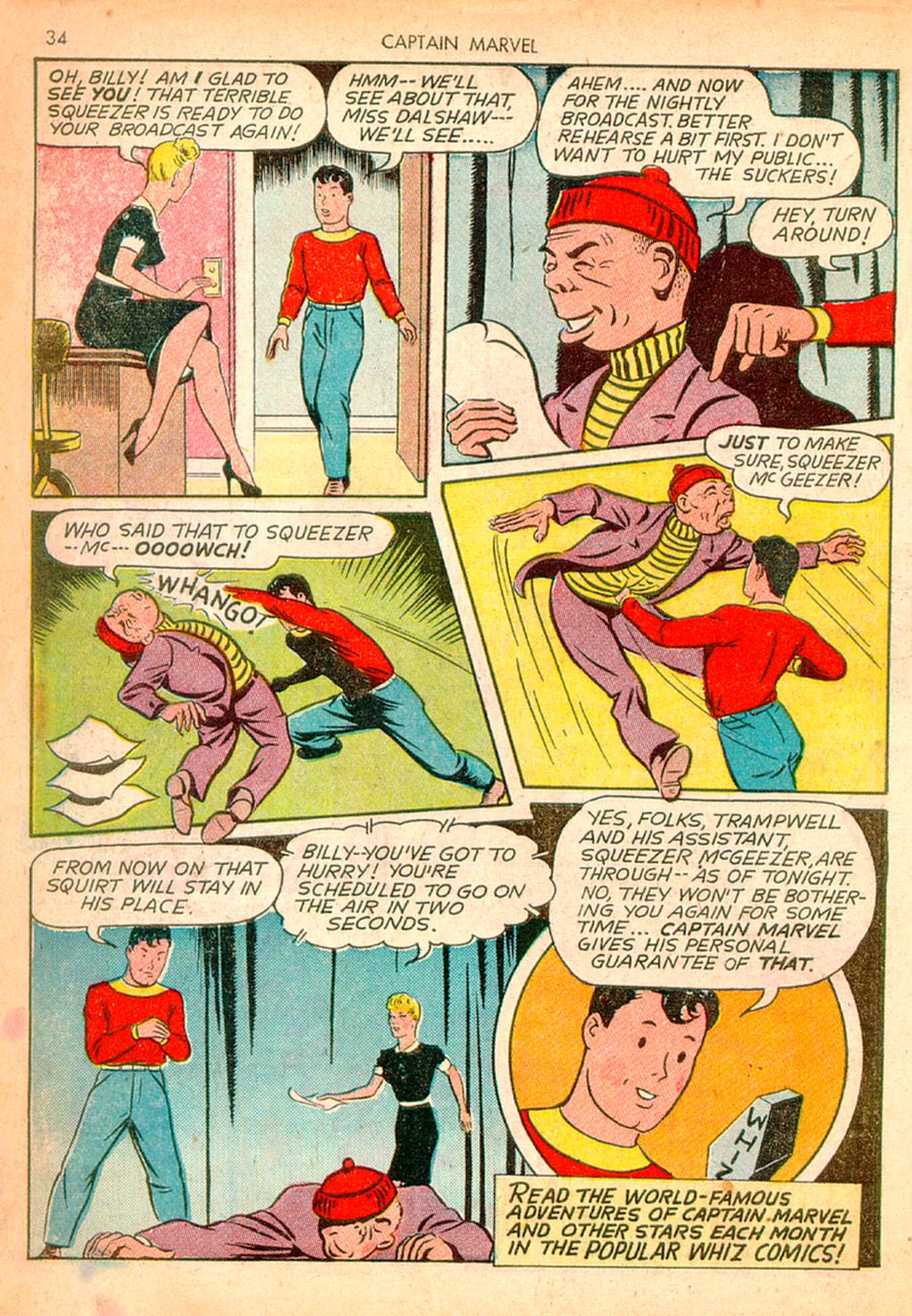 Read online Captain Marvel Adventures comic -  Issue #10 - 34
