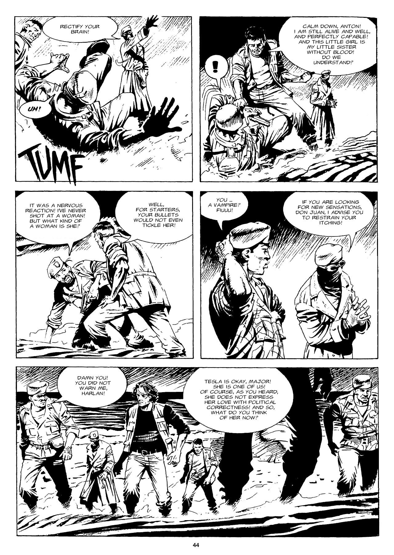 Read online Dampyr (2000) comic -  Issue #6 - 44