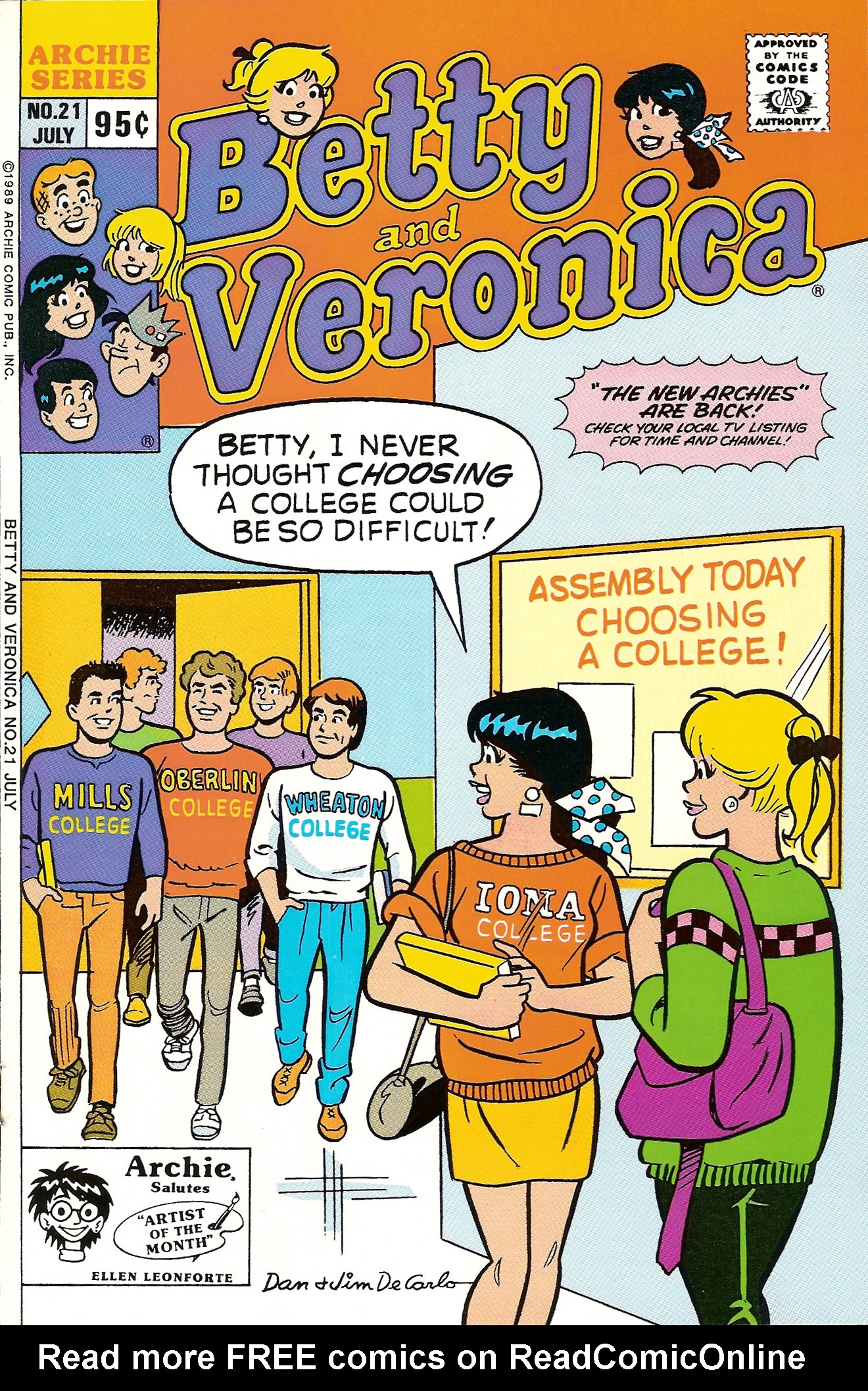 Read online Betty and Veronica (1987) comic -  Issue #21 - 1