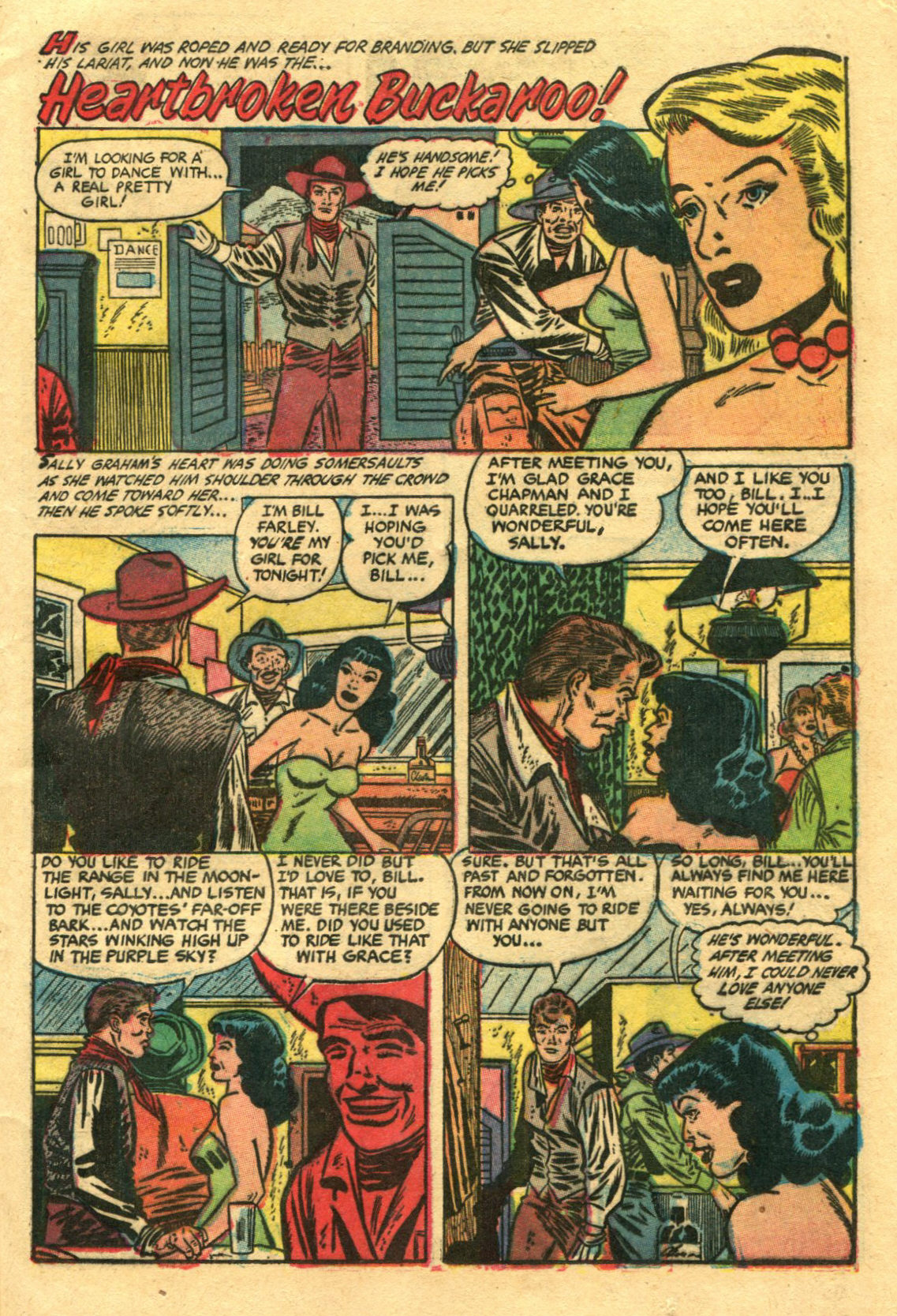 Read online Cowgirl Romances (1950) comic -  Issue #11 - 25