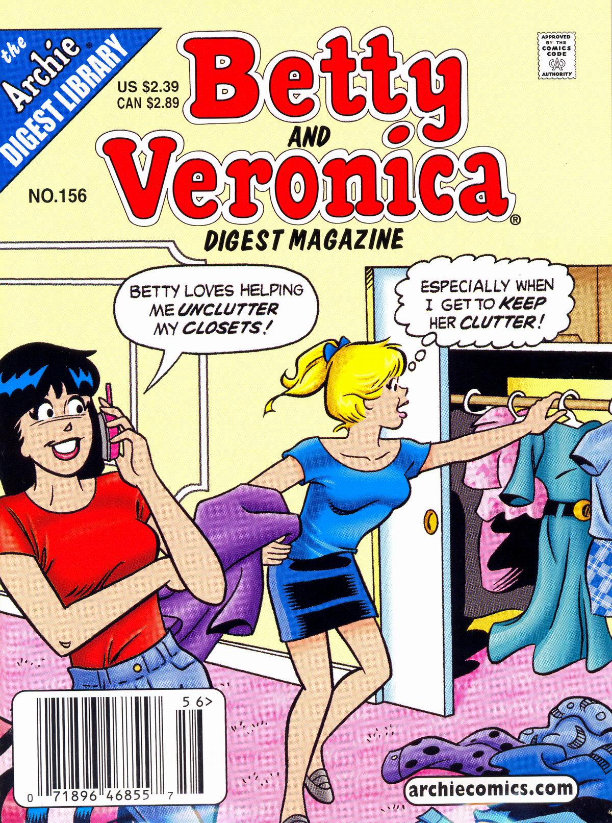 Read online Betty and Veronica Digest Magazine comic -  Issue #156 - 1