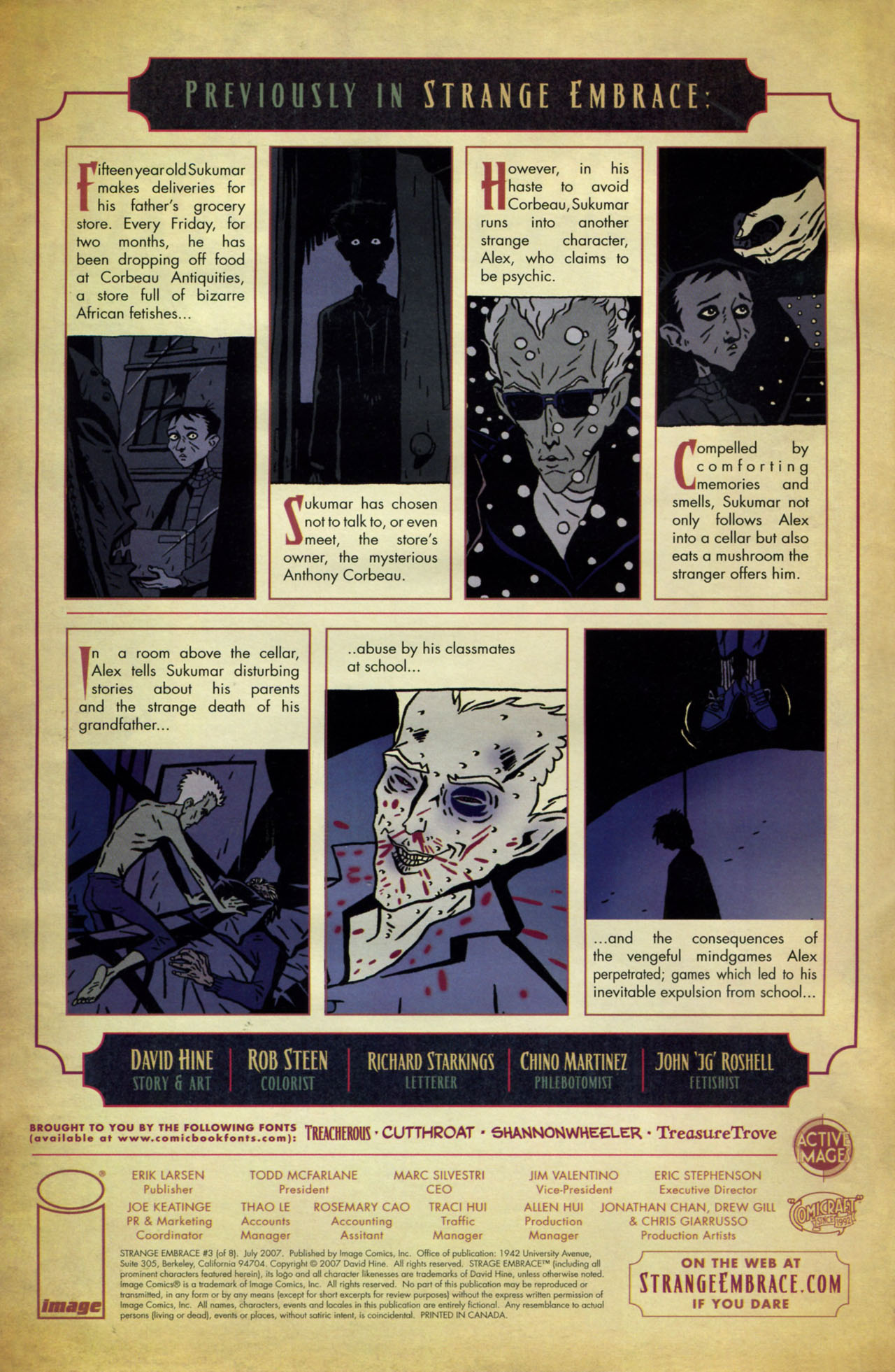 Read online Strange Embrace comic -  Issue #3 - 2