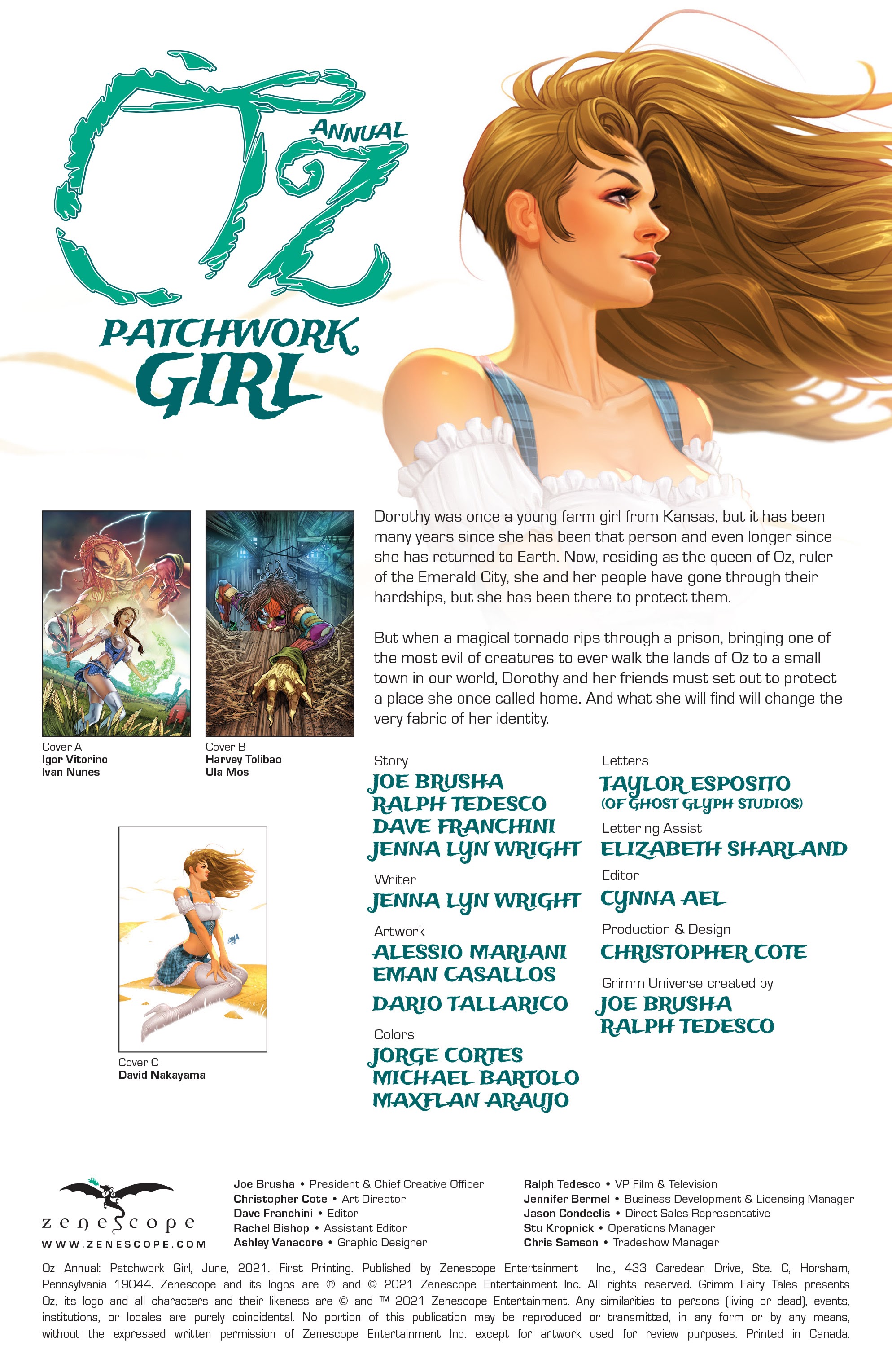 Read online Oz Annual: Patchwork Girl comic -  Issue # Full - 2
