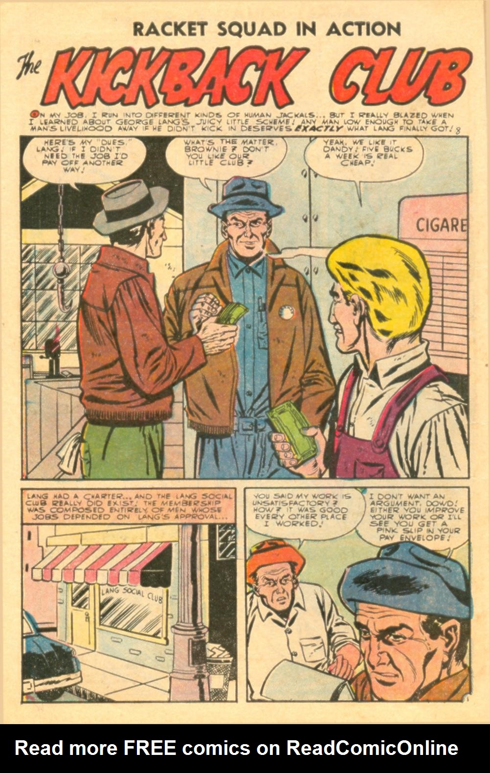 Read online Racket Squad in Action comic -  Issue #19 - 10