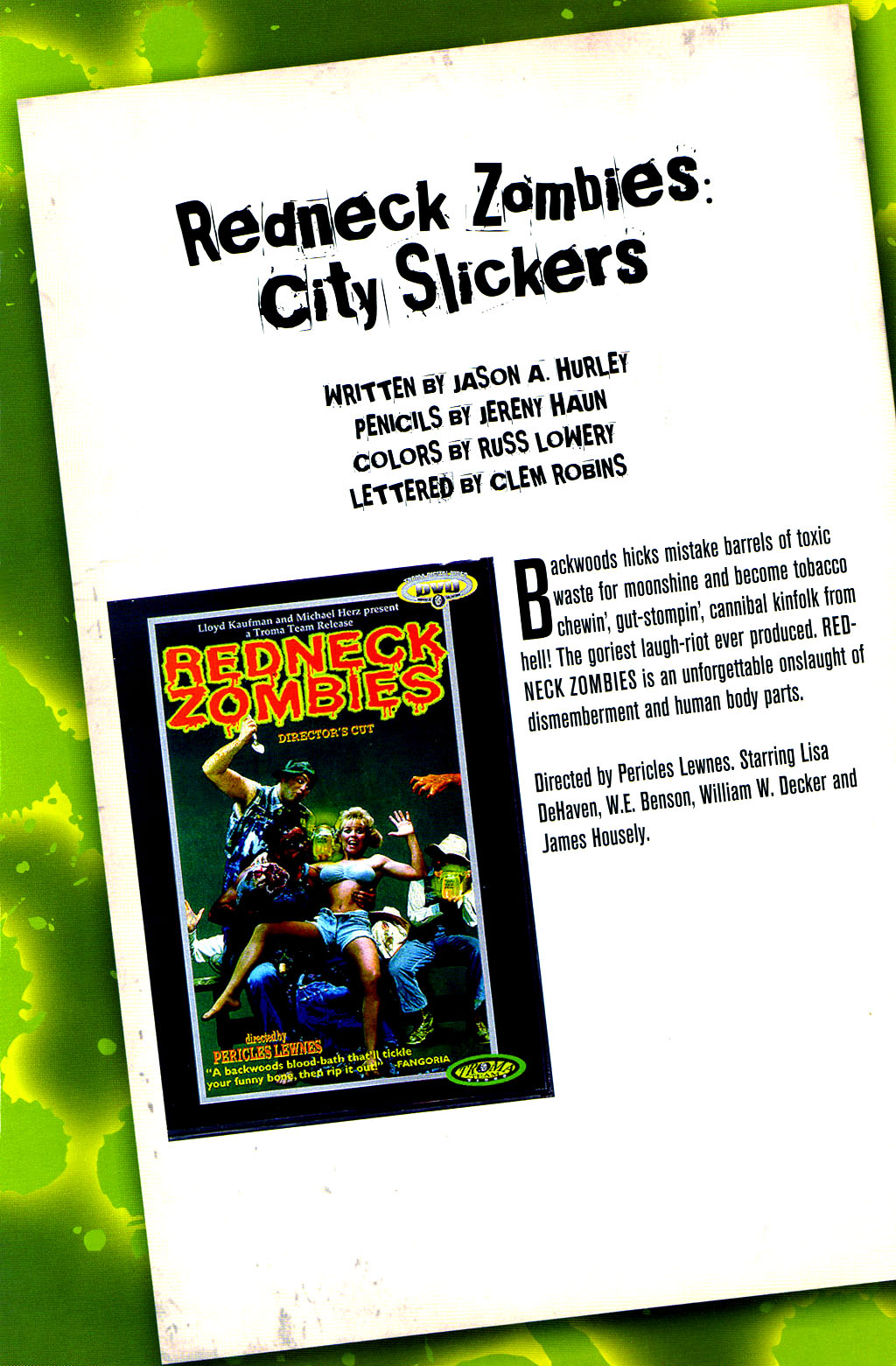 Read online Lloyd Kaufman Presents: The Toxic Avenger and Other Tromatic Tales comic -  Issue # TPB (Part 2) - 29