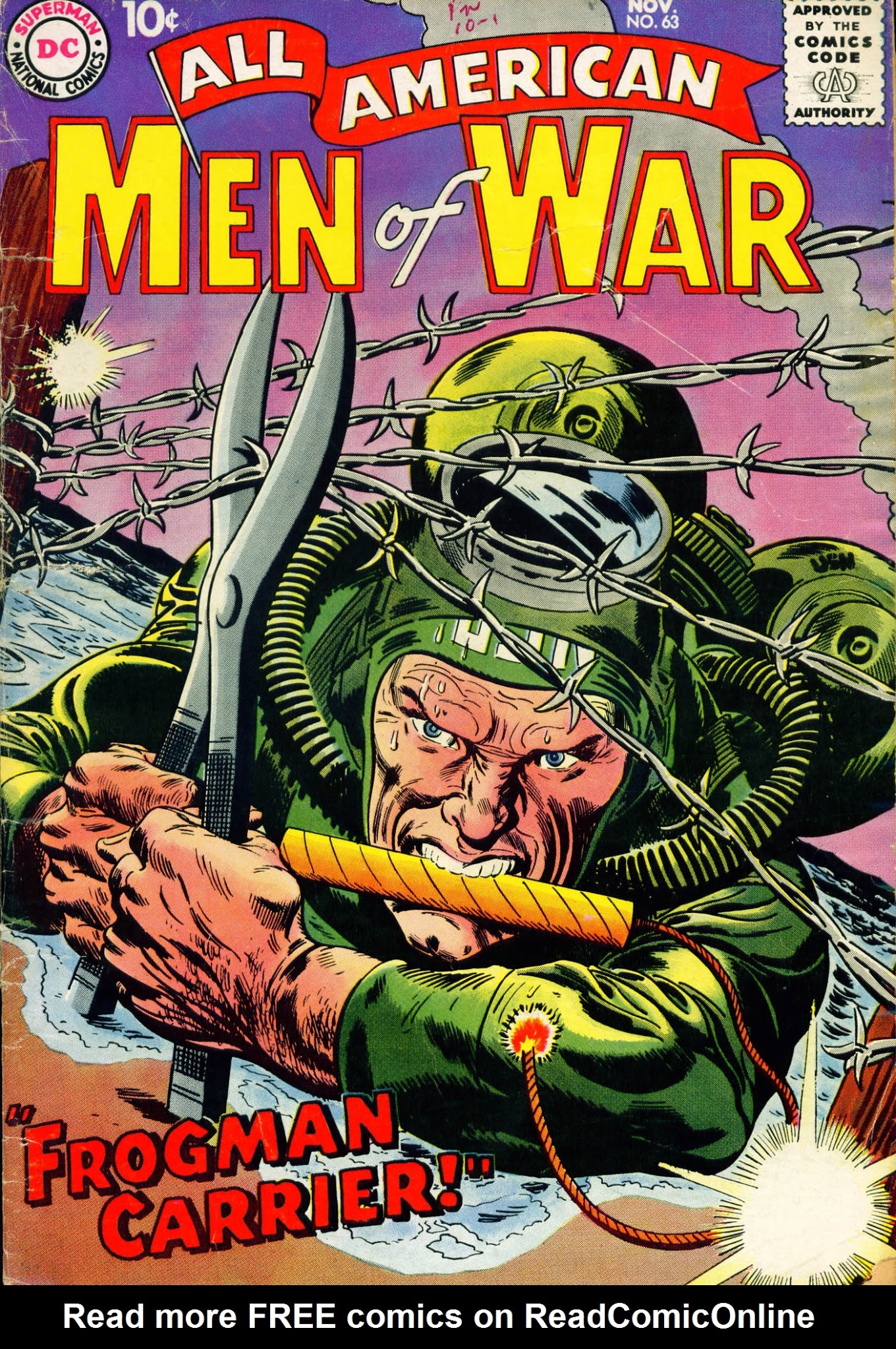Read online All-American Men of War comic -  Issue #63 - 1